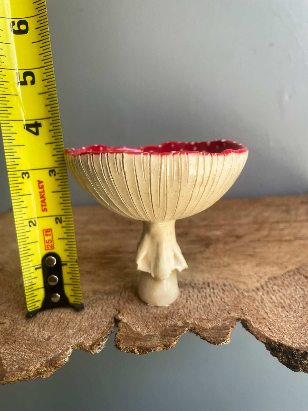 Red Amanita trinket dish/goblet SMALL #4