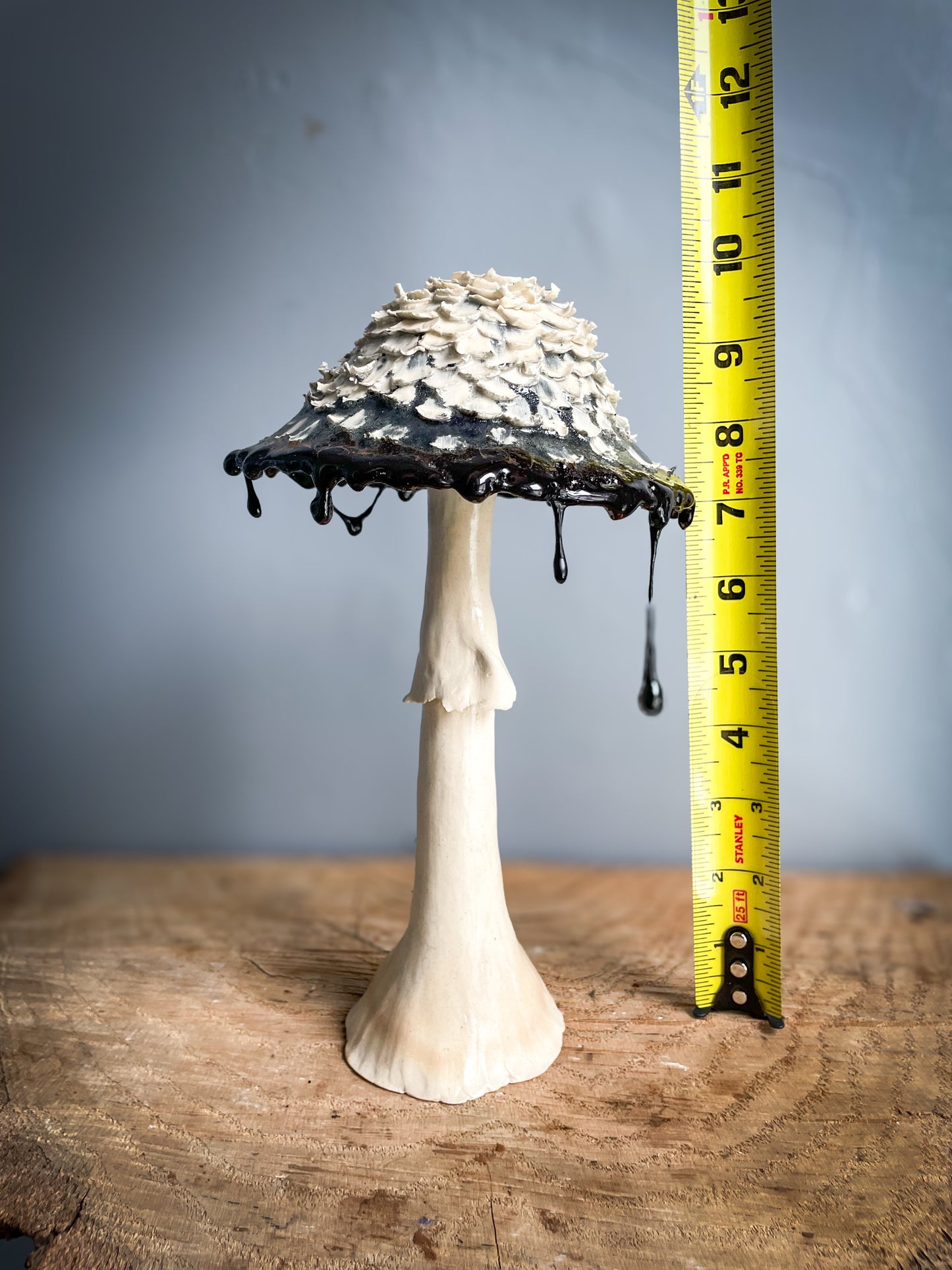 XXL Shaggy Ink Cap Spore Dispersal Incense Burner ( mixed media )