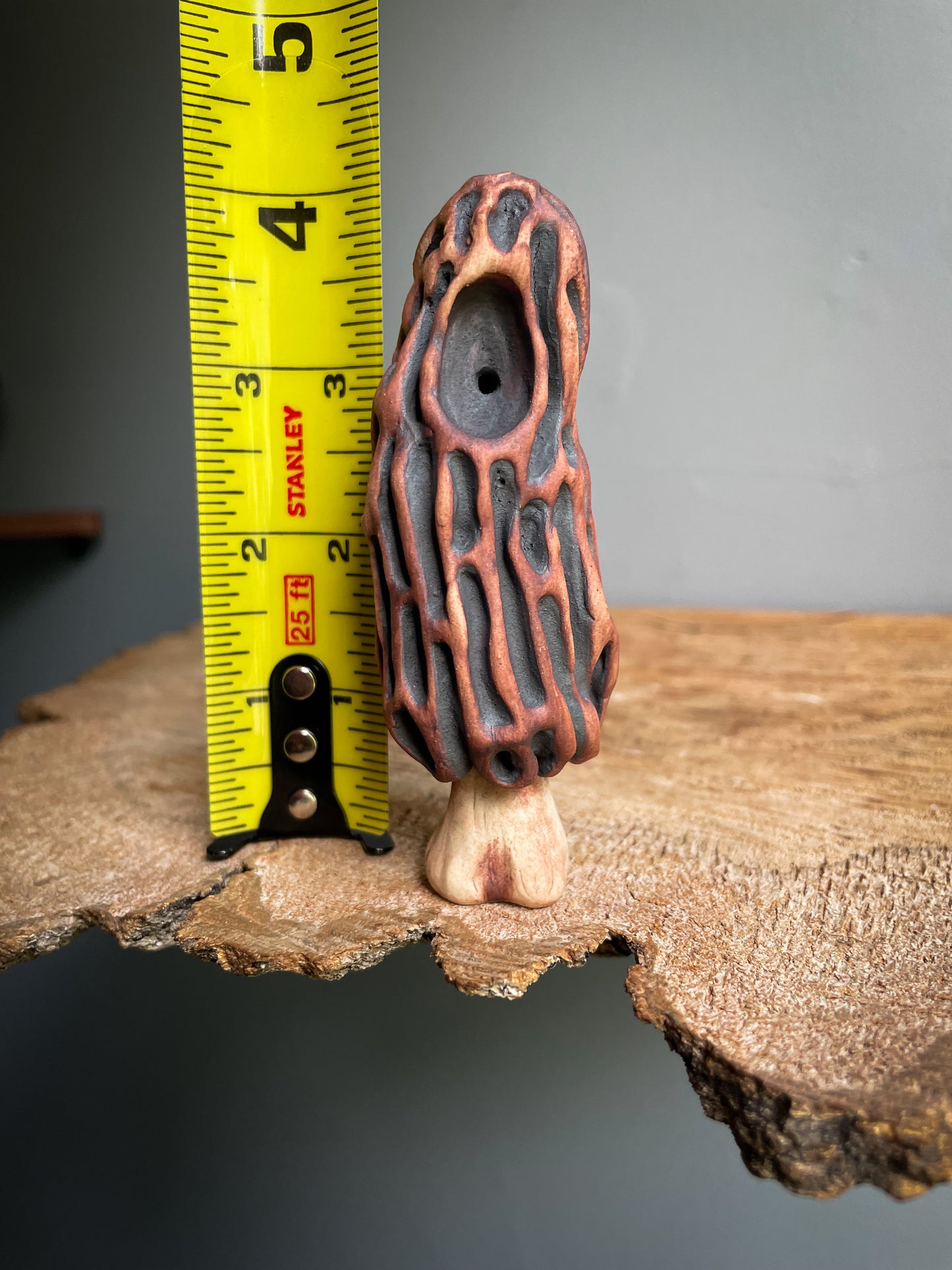 Small Morel mushroom pipe #1