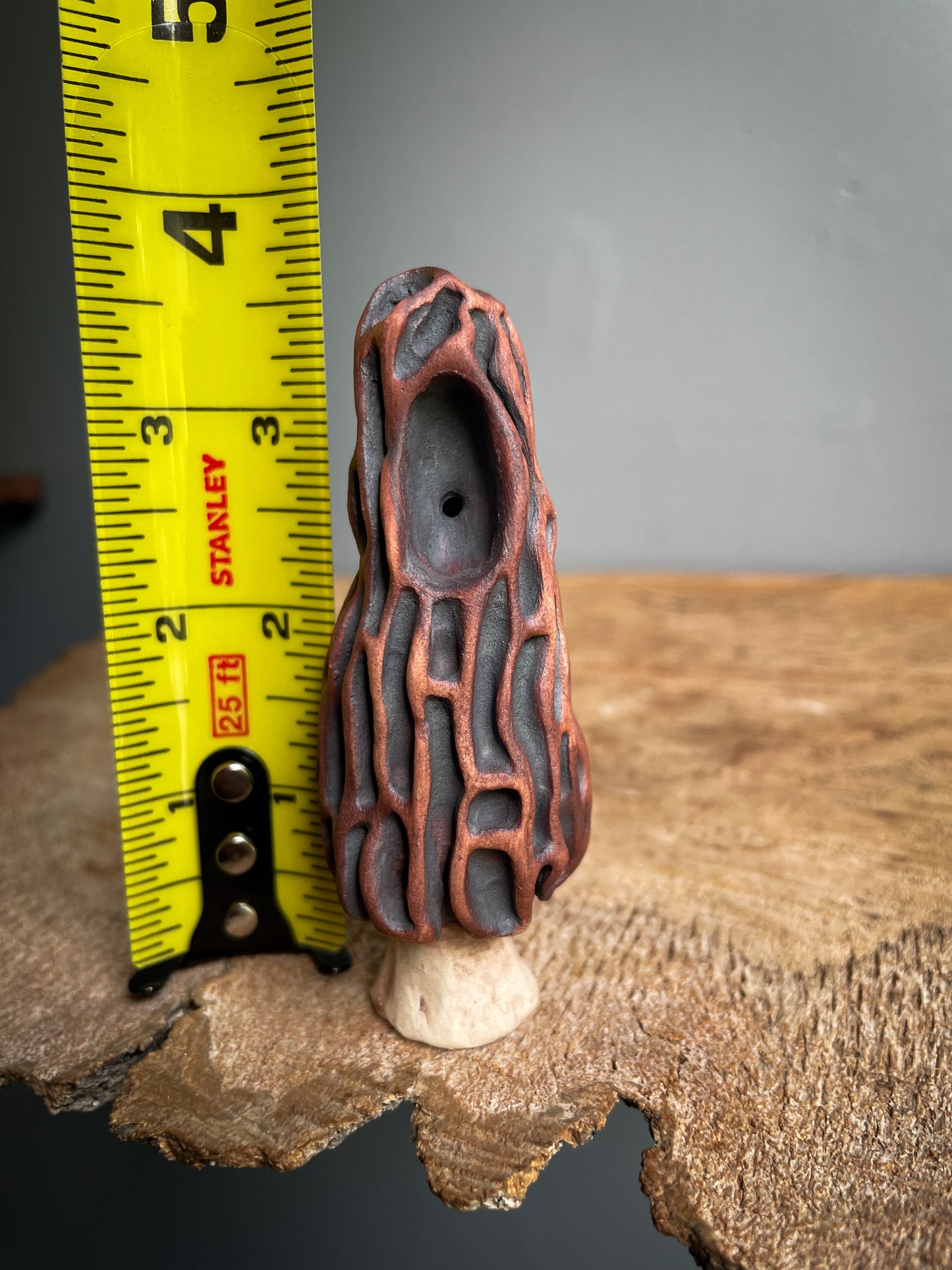 Small Morel mushroom pipe #3