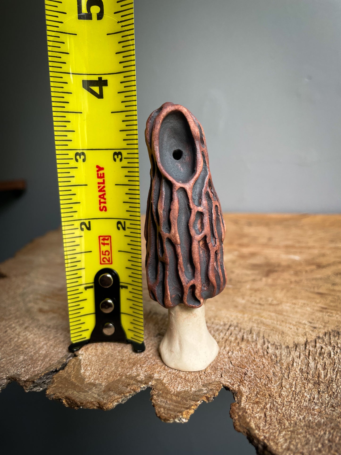 Small Morel mushroom pipe #4