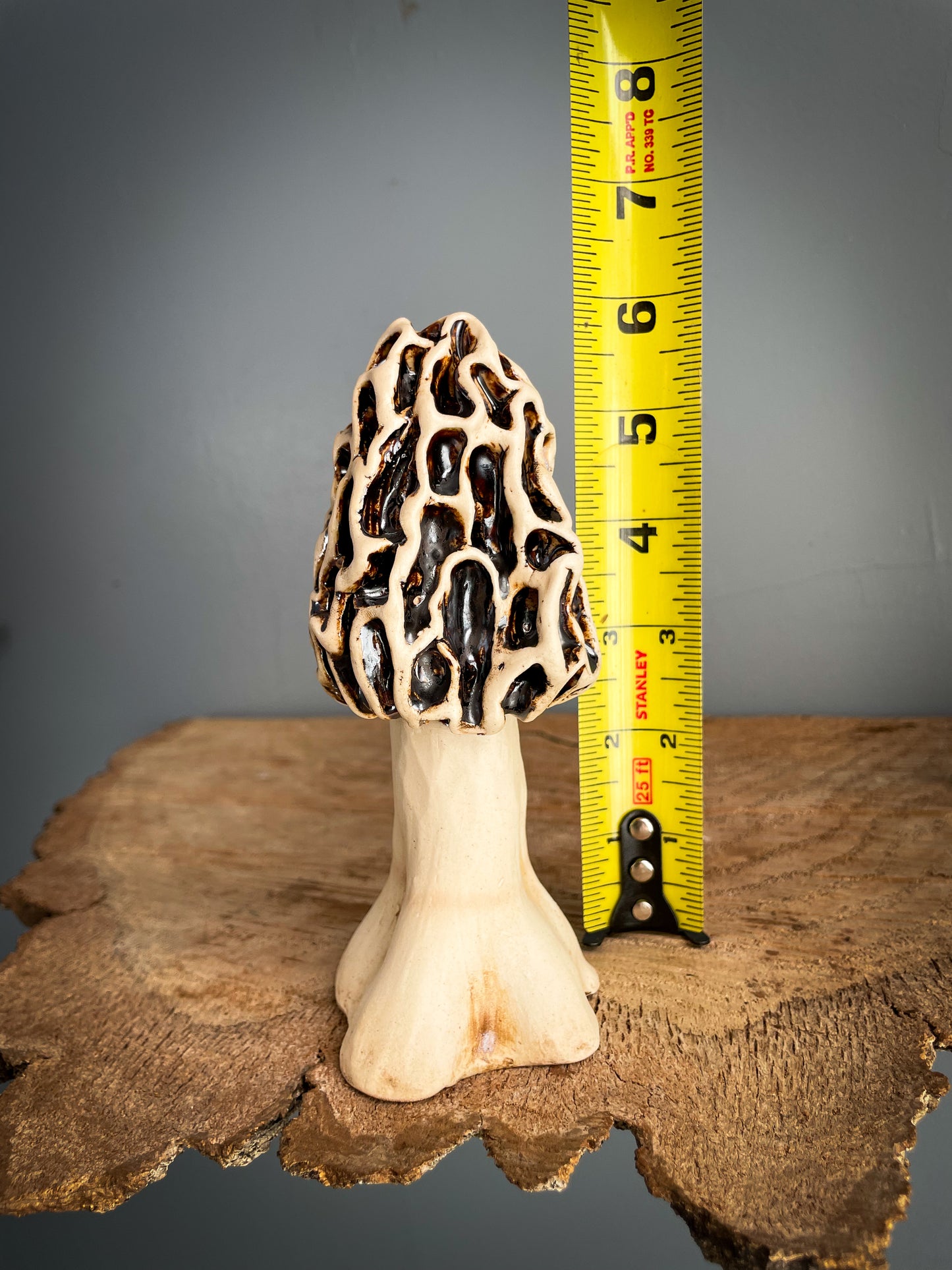 Small Morel mushroom Spore Dispersal Incense Burner