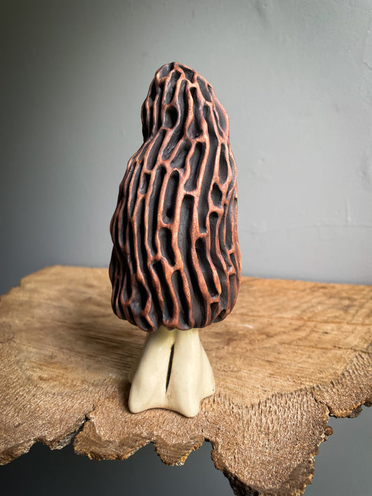 Large morel mushroom Spore dispersal incense burner #2