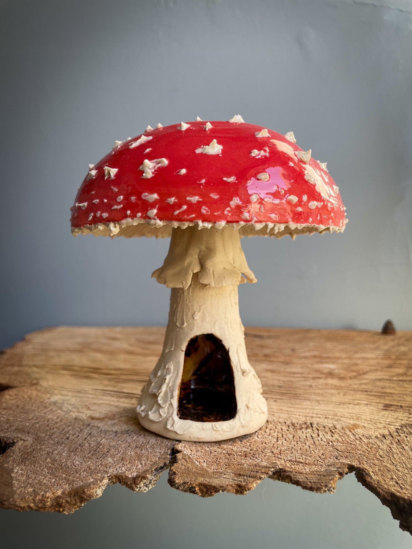 Large amanita muscaria mushroom Spore Dispersal Incense Burner