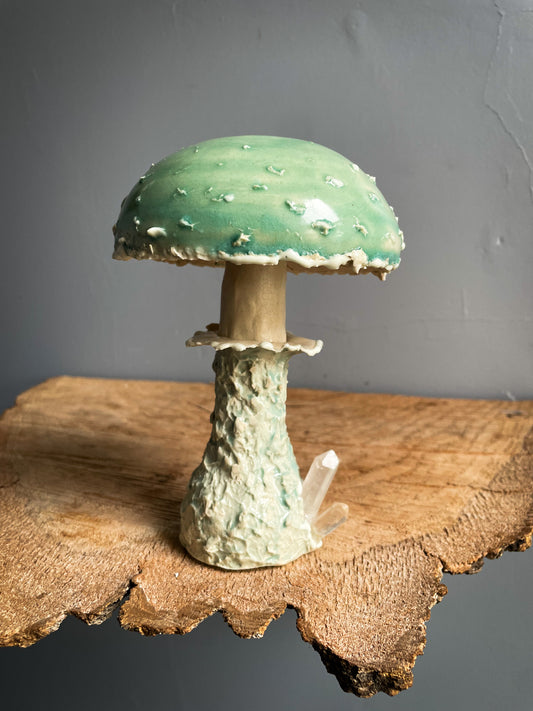 #4 Stropharia caerulea GLOW IN THE DARK mushroom Spore Dispersal Incense Burner