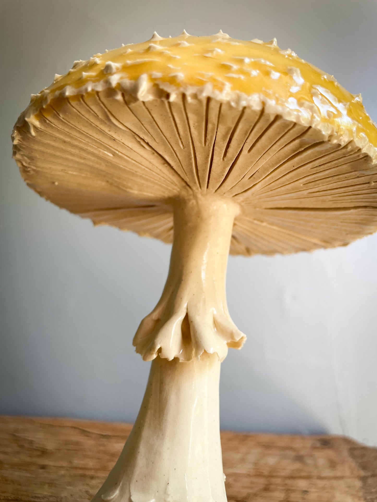 Large Yellow amanita mushroom Spore Dispersal Incense Burner