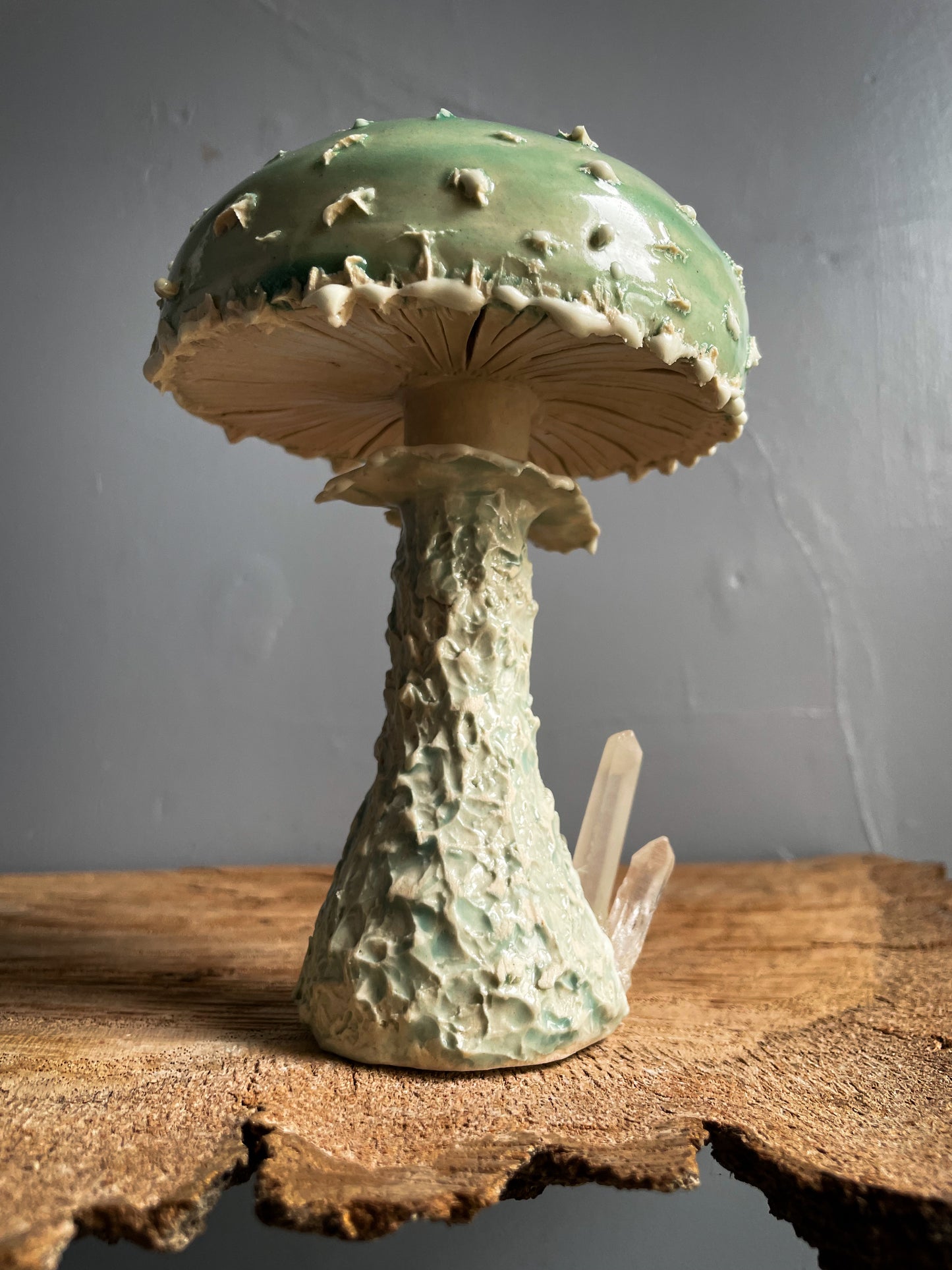 #1 Stropharia caerulea GLOW IN THE DARK mushroom Spore Dispersal Incense Burner