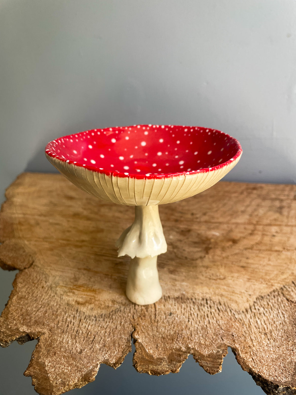 ✨ Second choice ✨Red Amanita trinket dish/goblet MEDIUM#8