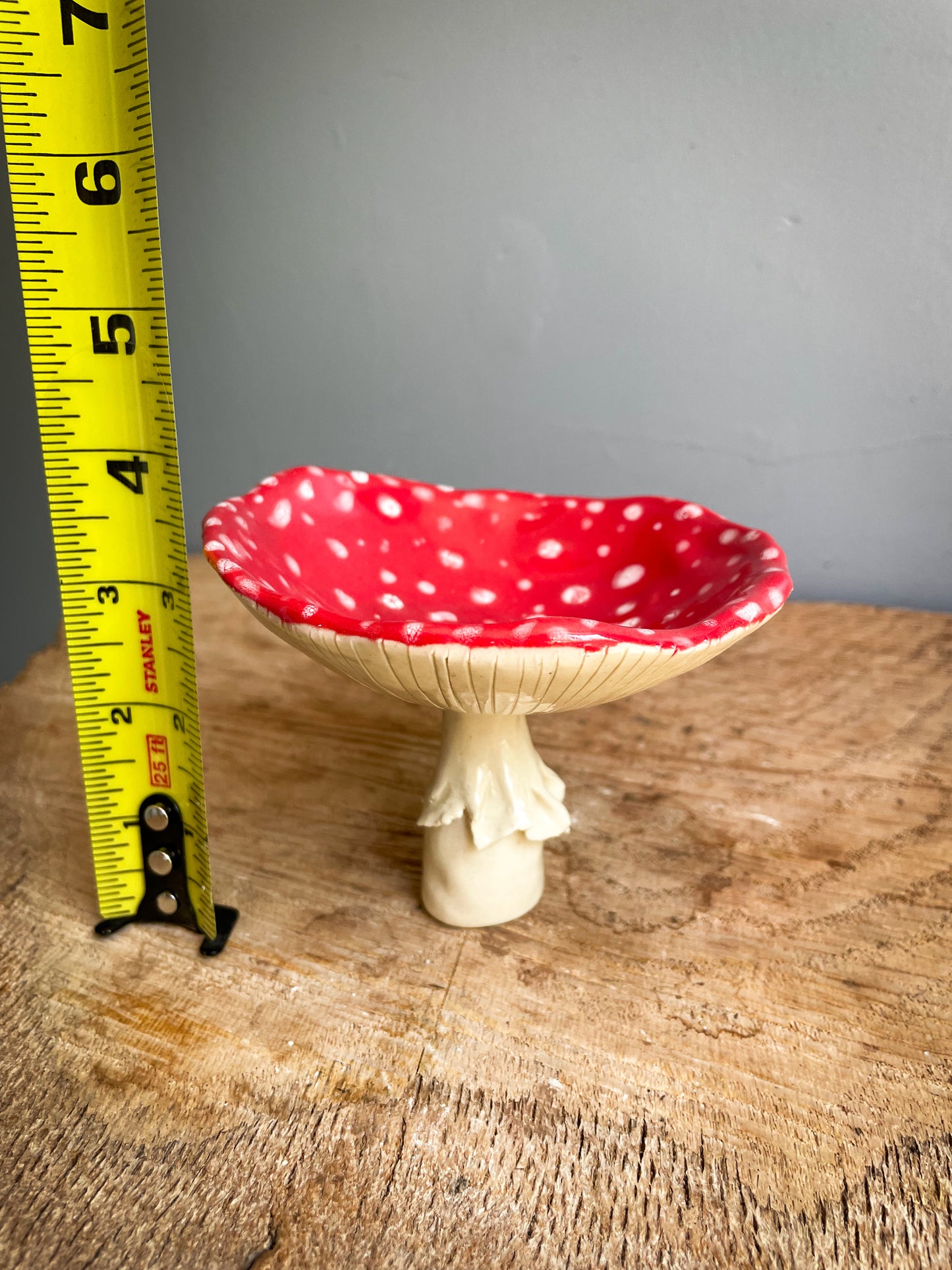 Amanita trinket dish/goblet MEDIUM