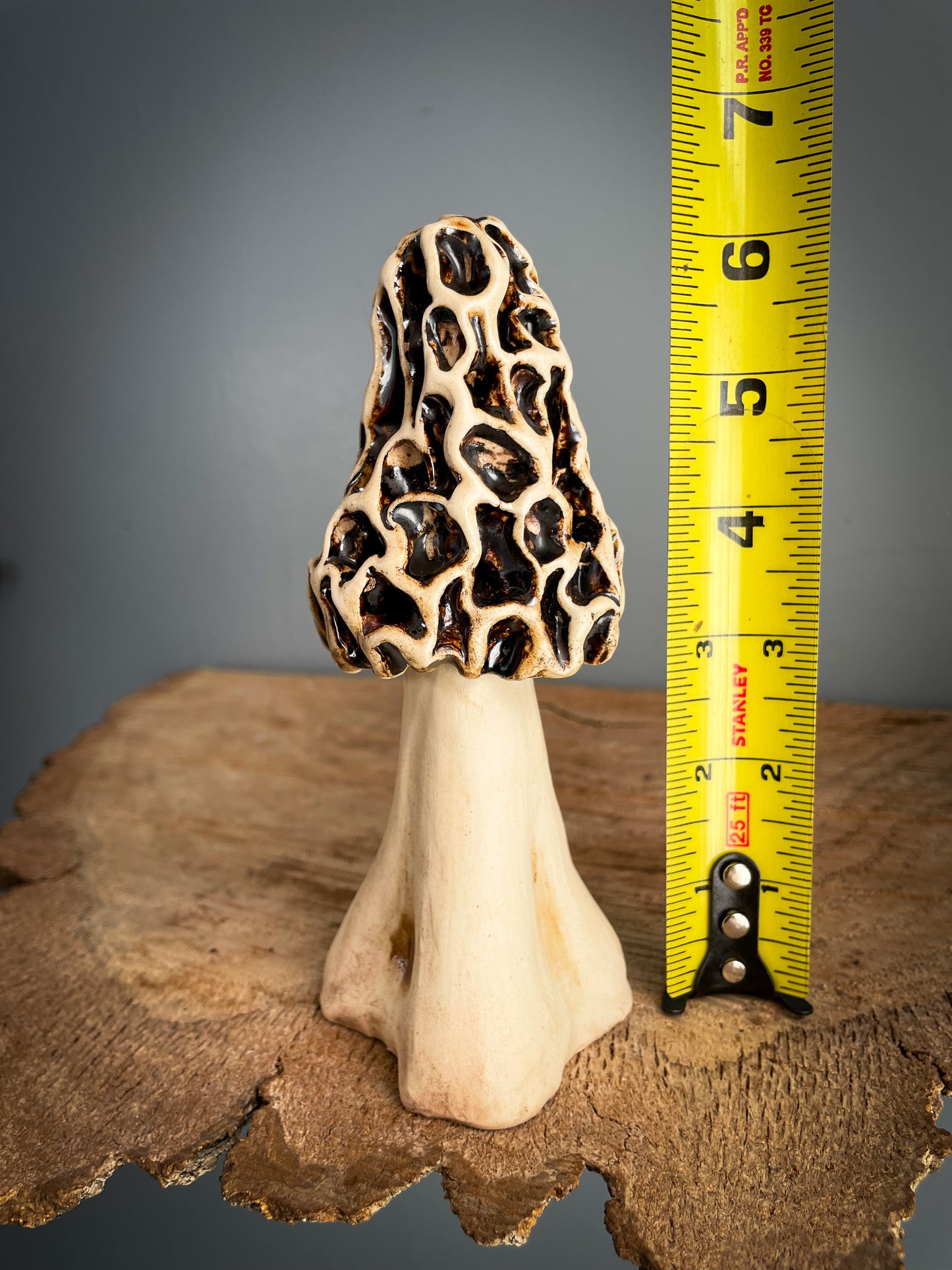 Small Morel mushroom Spore Dispersal Incense Burner