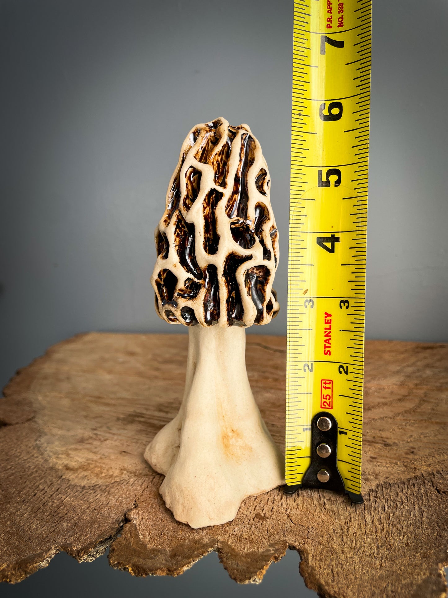 Small Morel mushroom Spore Dispersal Incense Burner