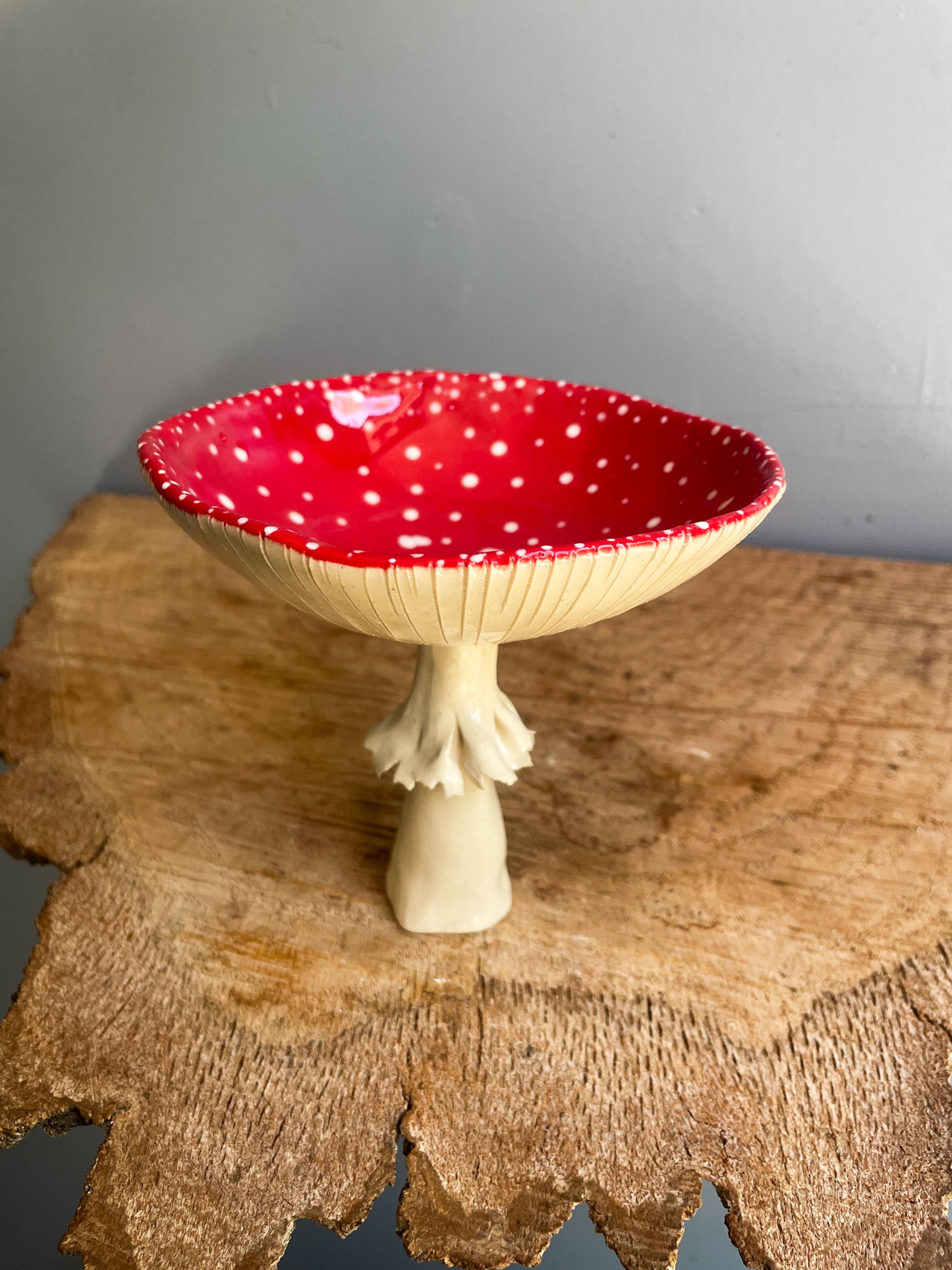 ✨ Second choice ✨Red Amanita trinket dish/goblet MEDIUM#7