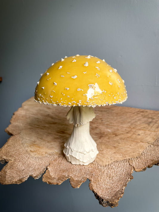 Large Yellow amanita mushroom Spore Dispersal Incense Burner