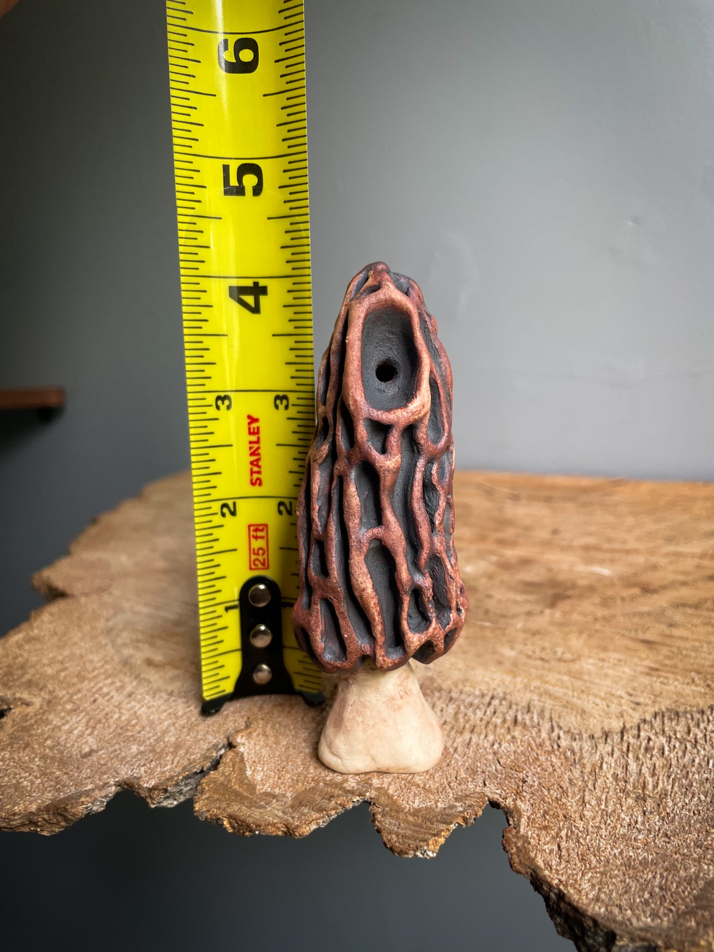 Small Morel mushroom pipe #7