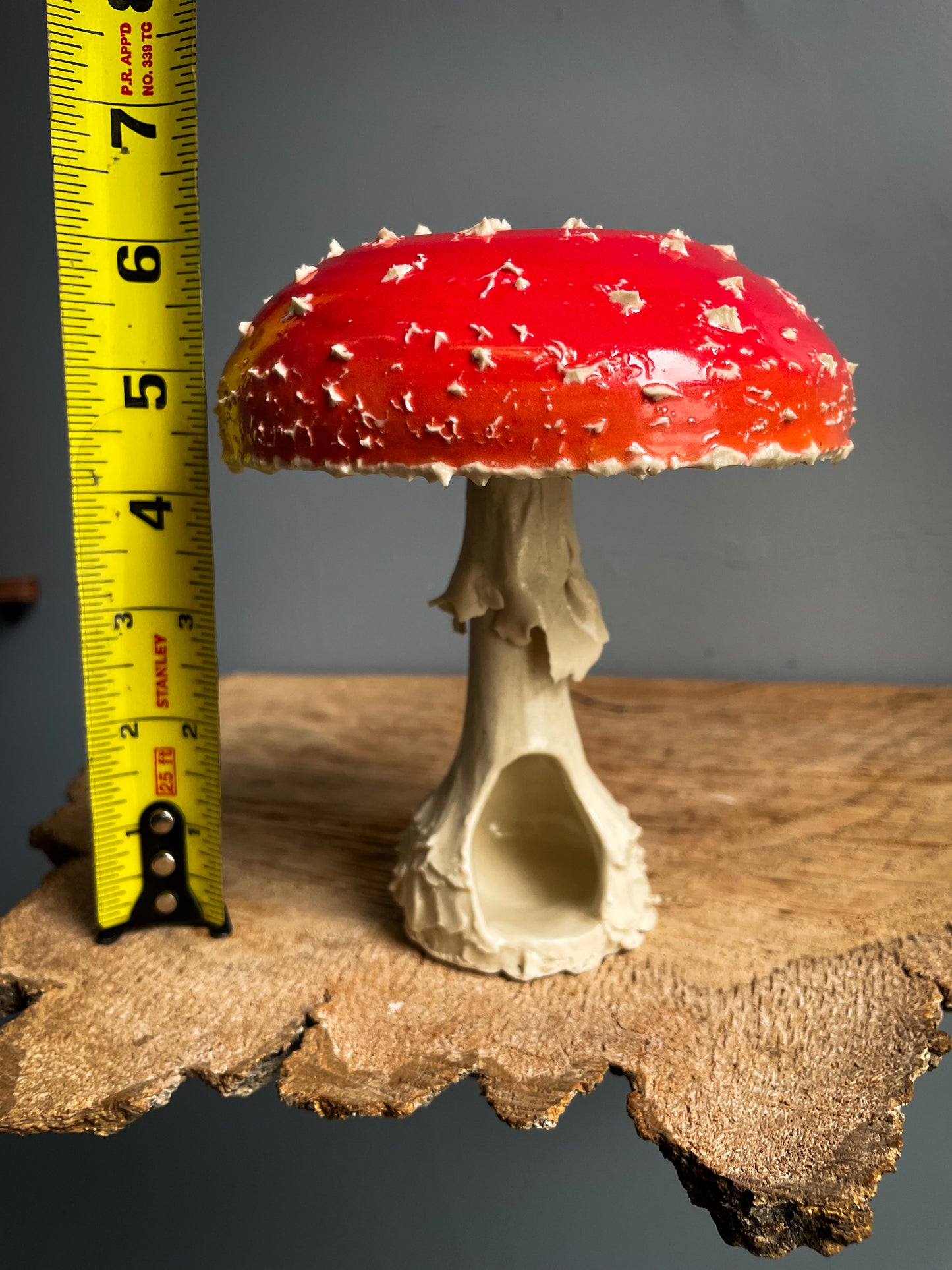 #6 Large amanita muscaria mushroom Spore Dispersal Incense Burner
