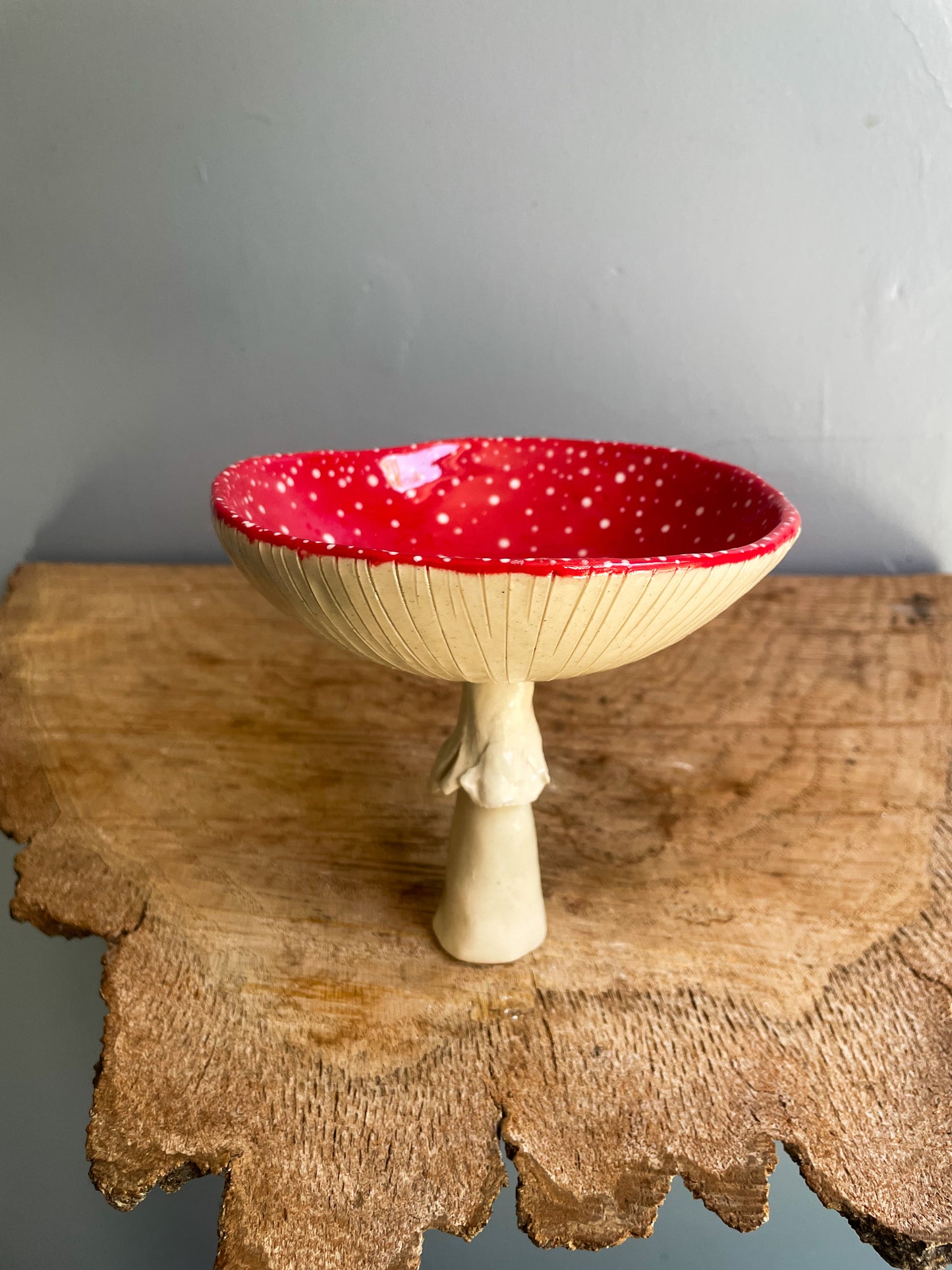 ✨ Second choice ✨Red Amanita trinket dish/goblet MEDIUM#9