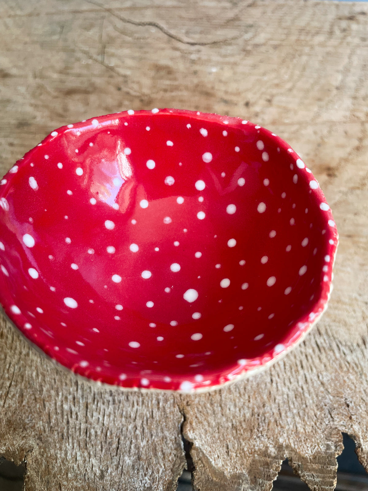 ✨ Second choice ✨Red Amanita trinket dish/goblet SMALL #6