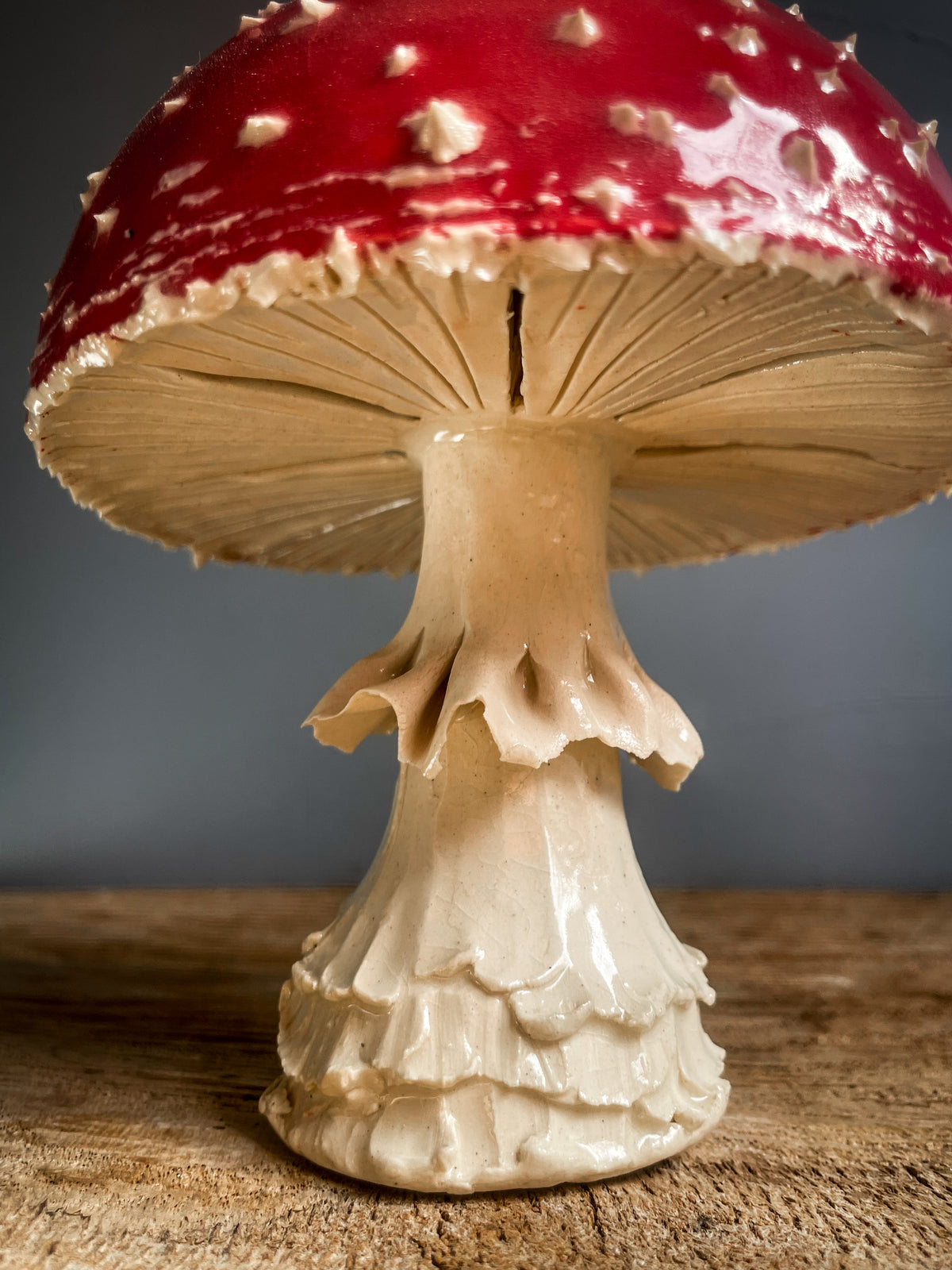 #2 large amanita muscaria mushroom Spore Dispersal Incense Burner