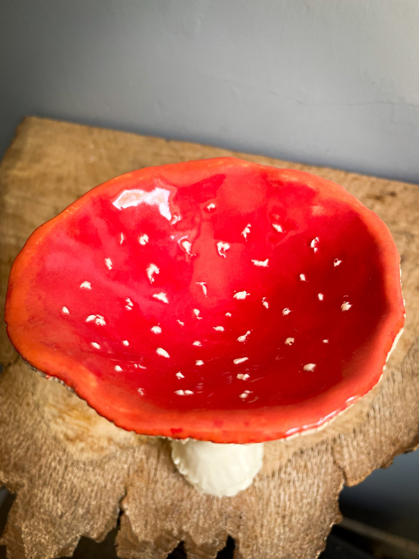 Amanita trinket dish/goblet LARGE