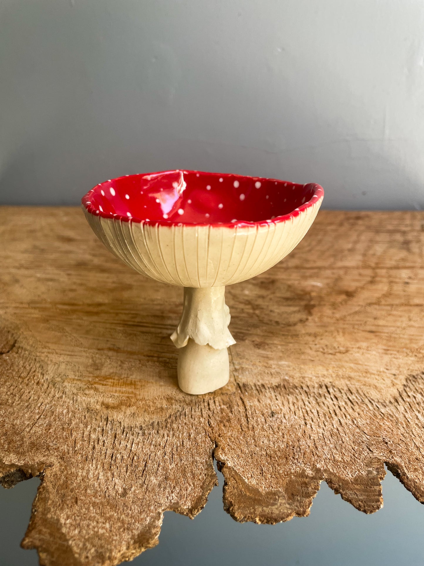 ✨ Second choice ✨Red Amanita trinket dish/goblet SMALL #5