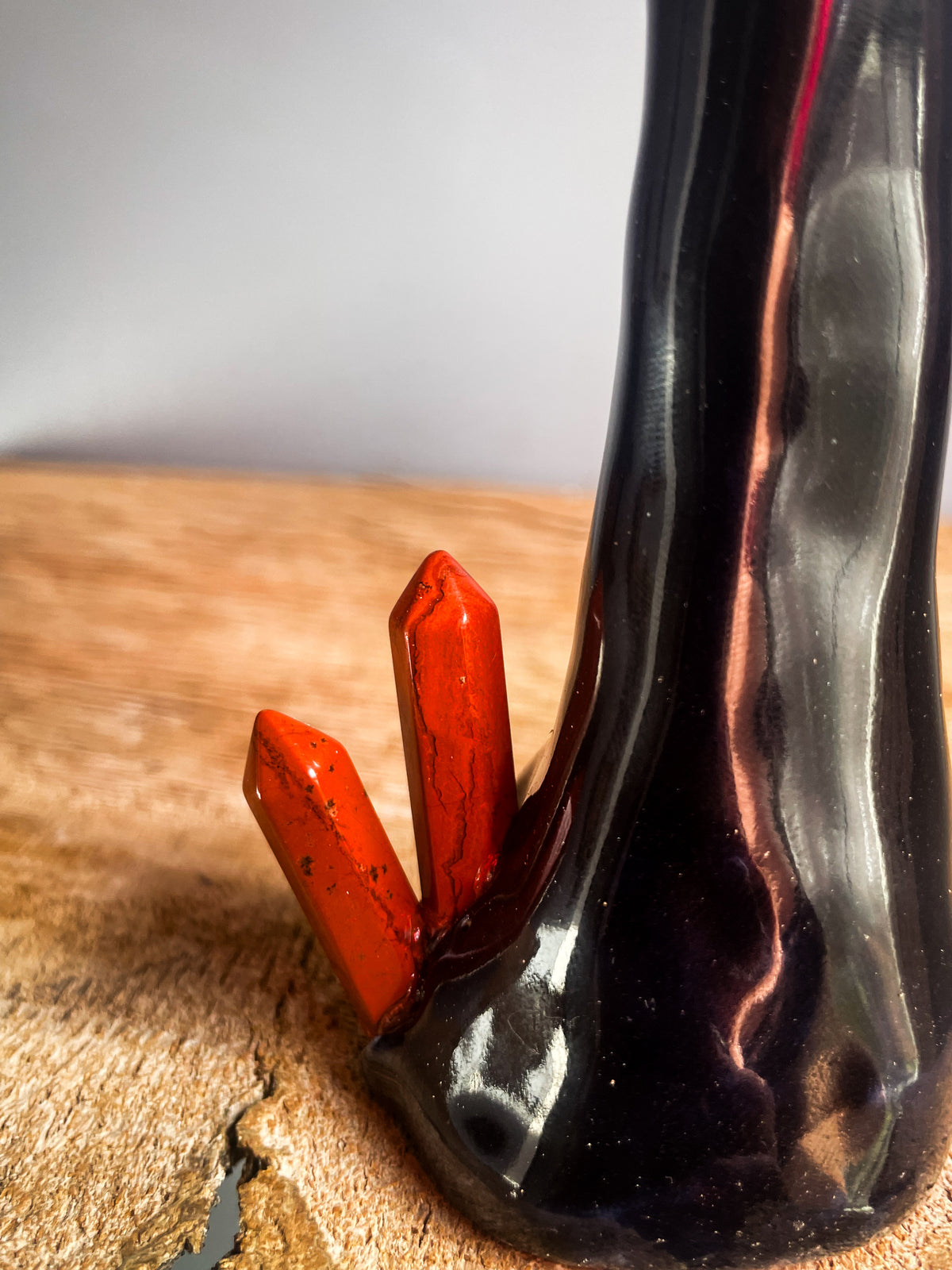 Bloody Mycena inspired spore dispersal incense burner.