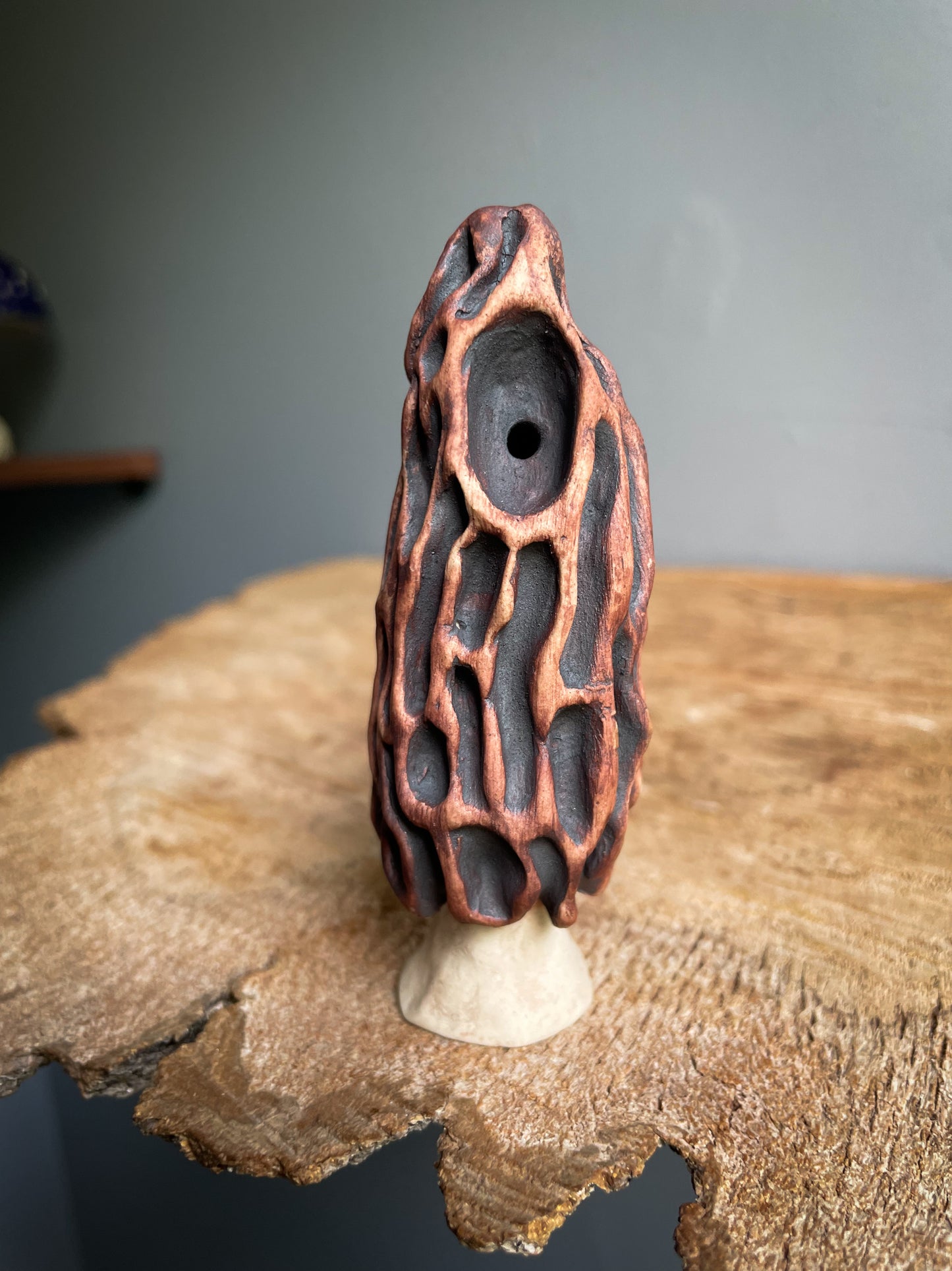 Small Morel mushroom pipe #2