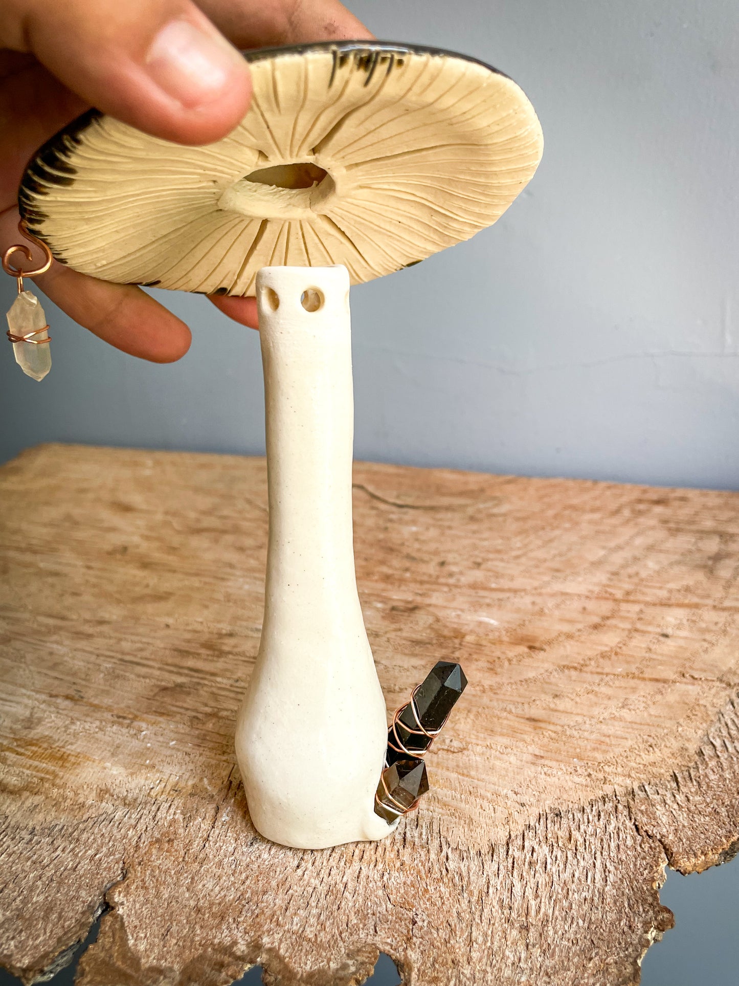 Grounding mushroom incense burner #2