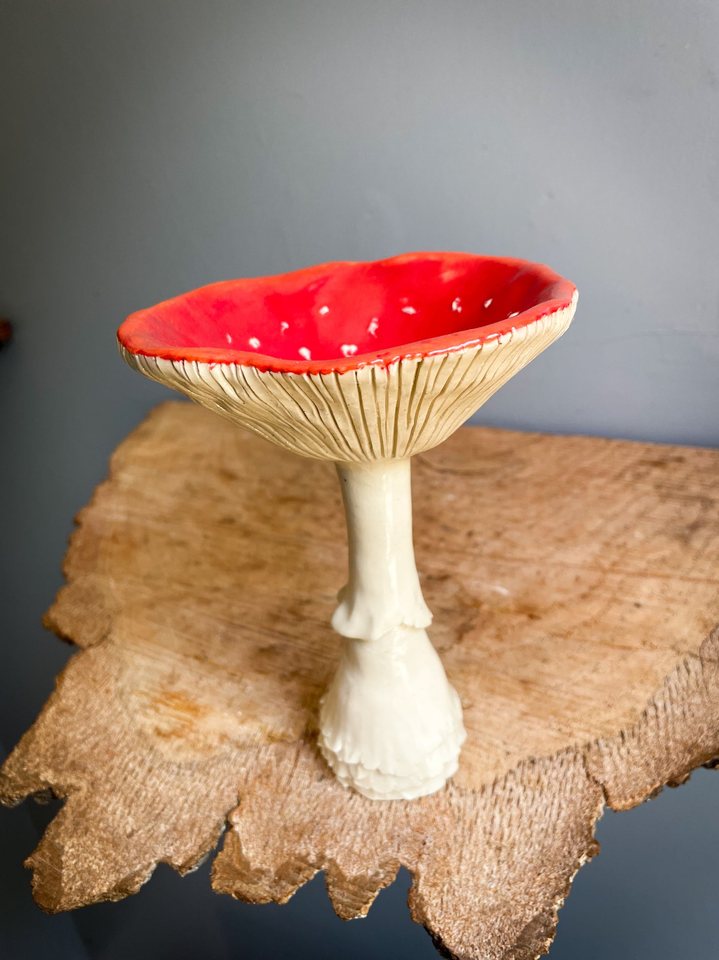 Amanita trinket dish/goblet LARGE