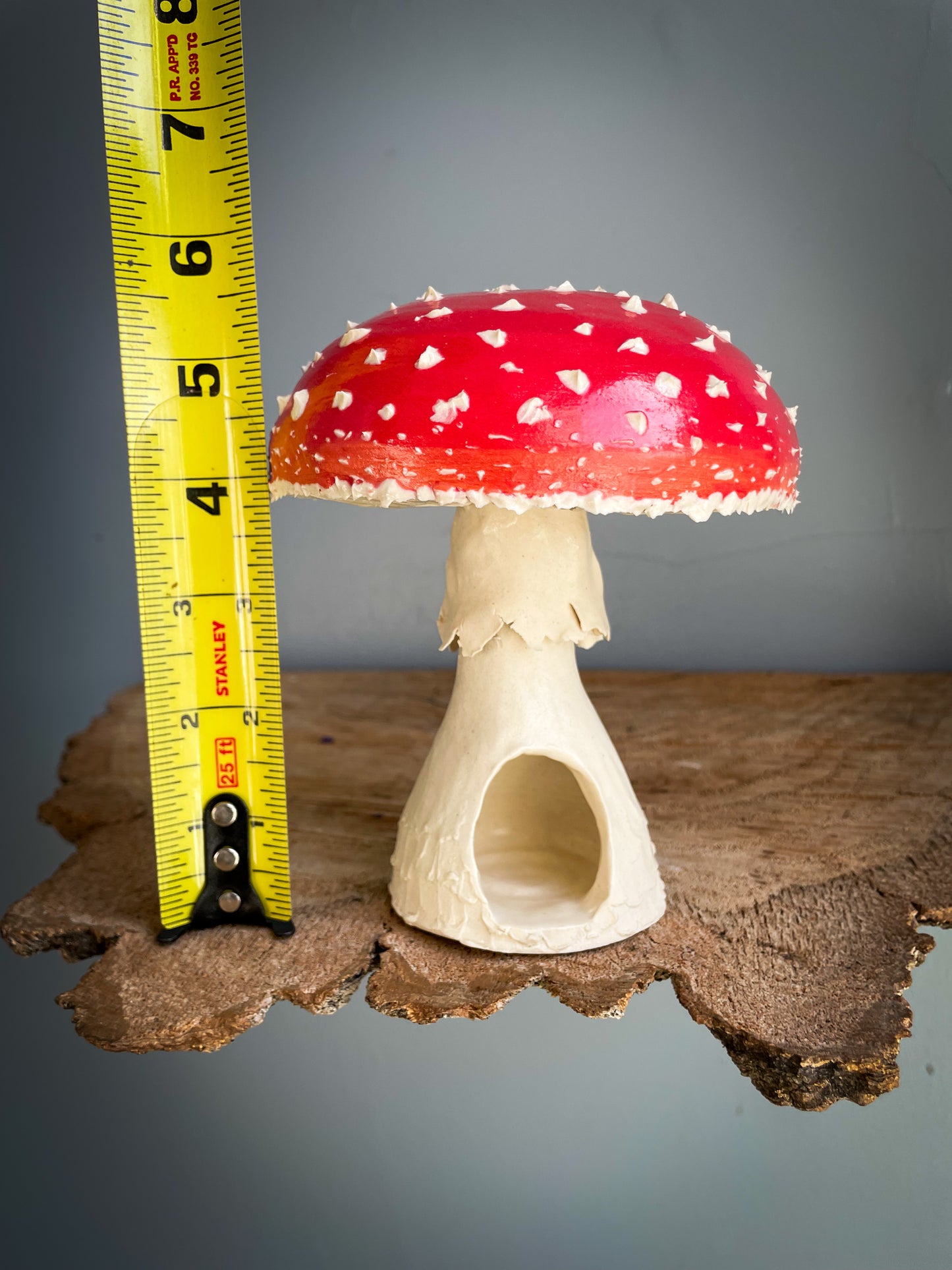 #6 Large amanita muscaria mushroom Spore Dispersal Incense Burner