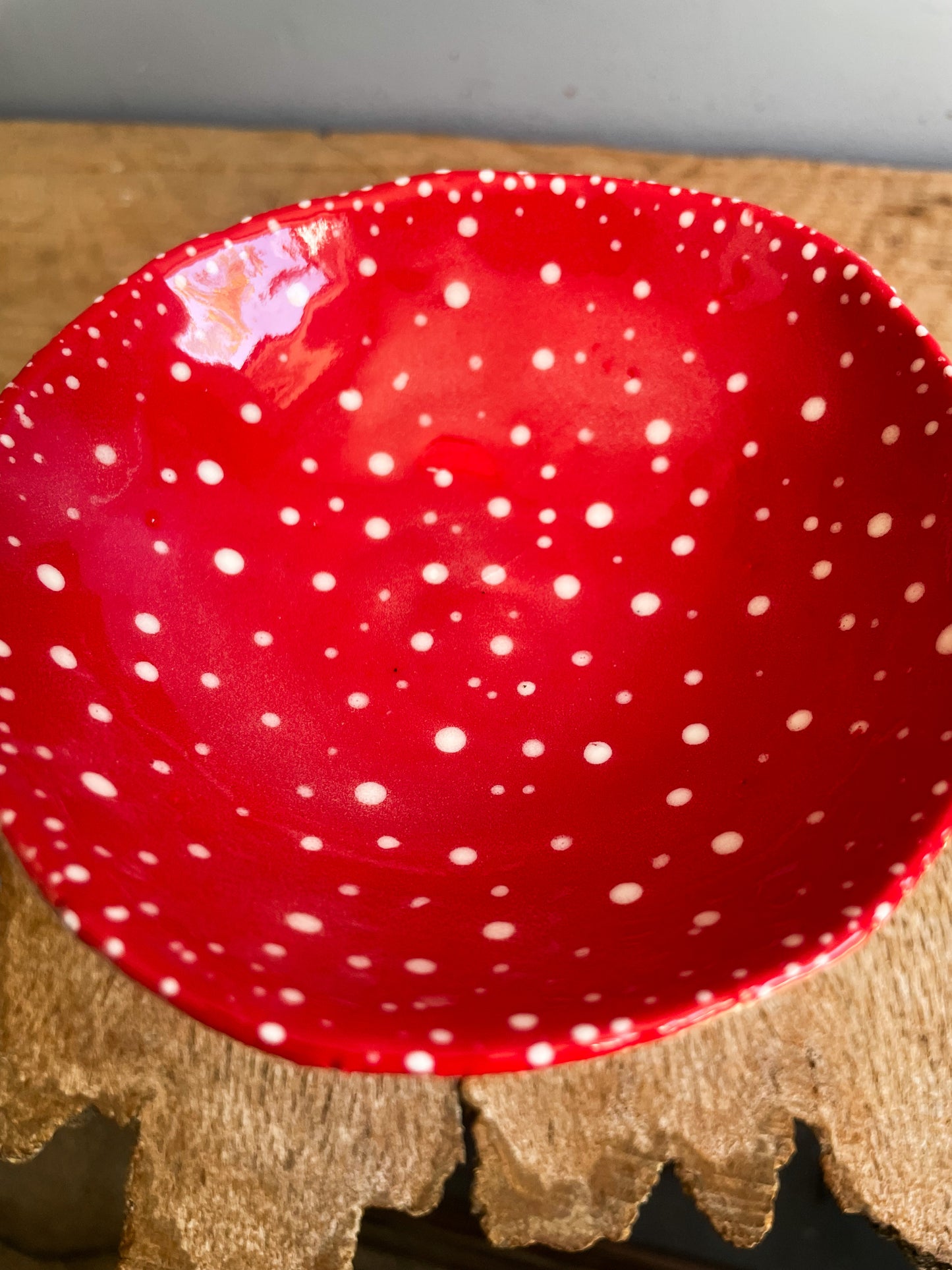 ✨ Second choice ✨Red Amanita trinket dish/goblet MEDIUM#8