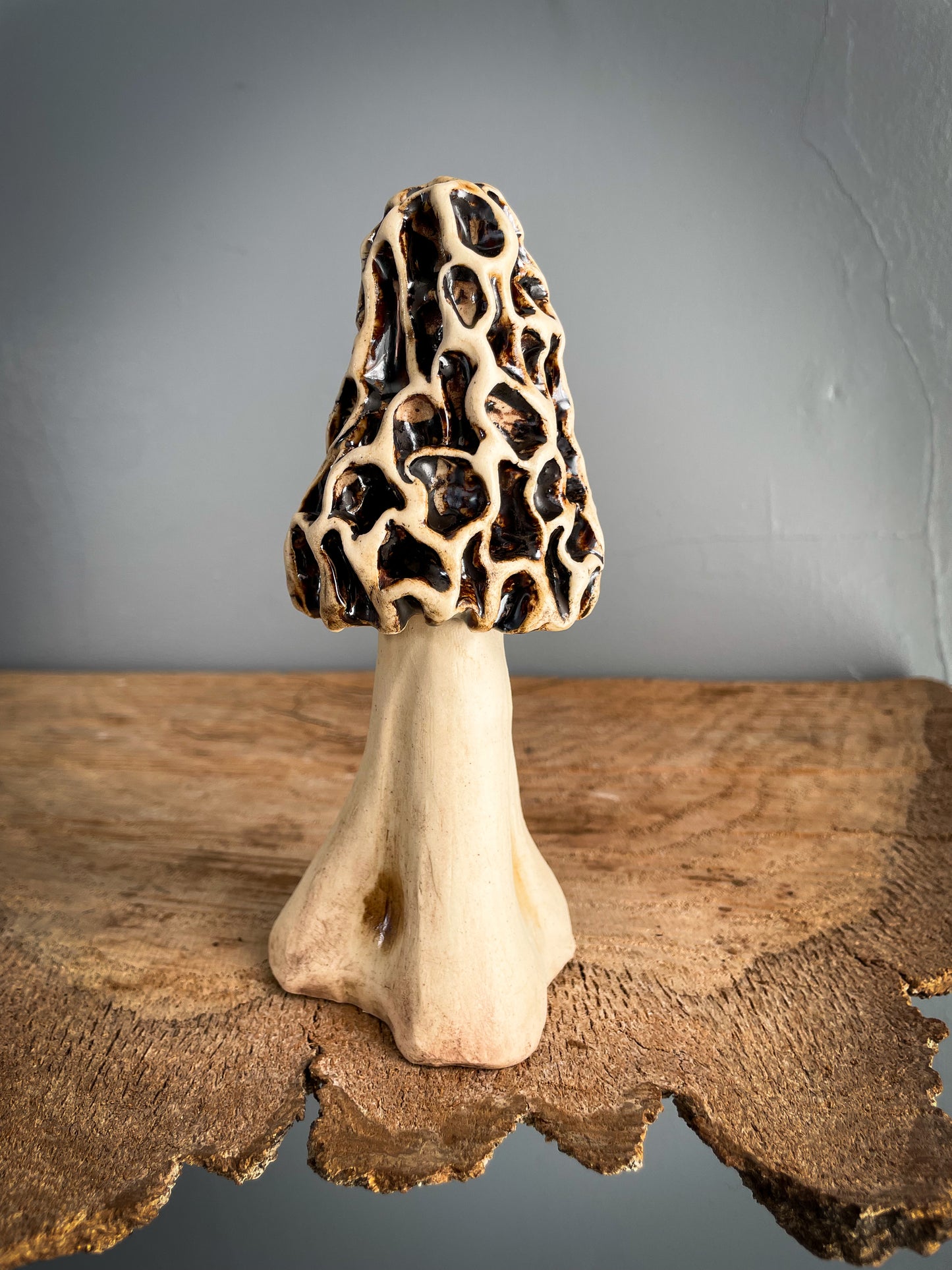 Small Morel mushroom Spore Dispersal Incense Burner