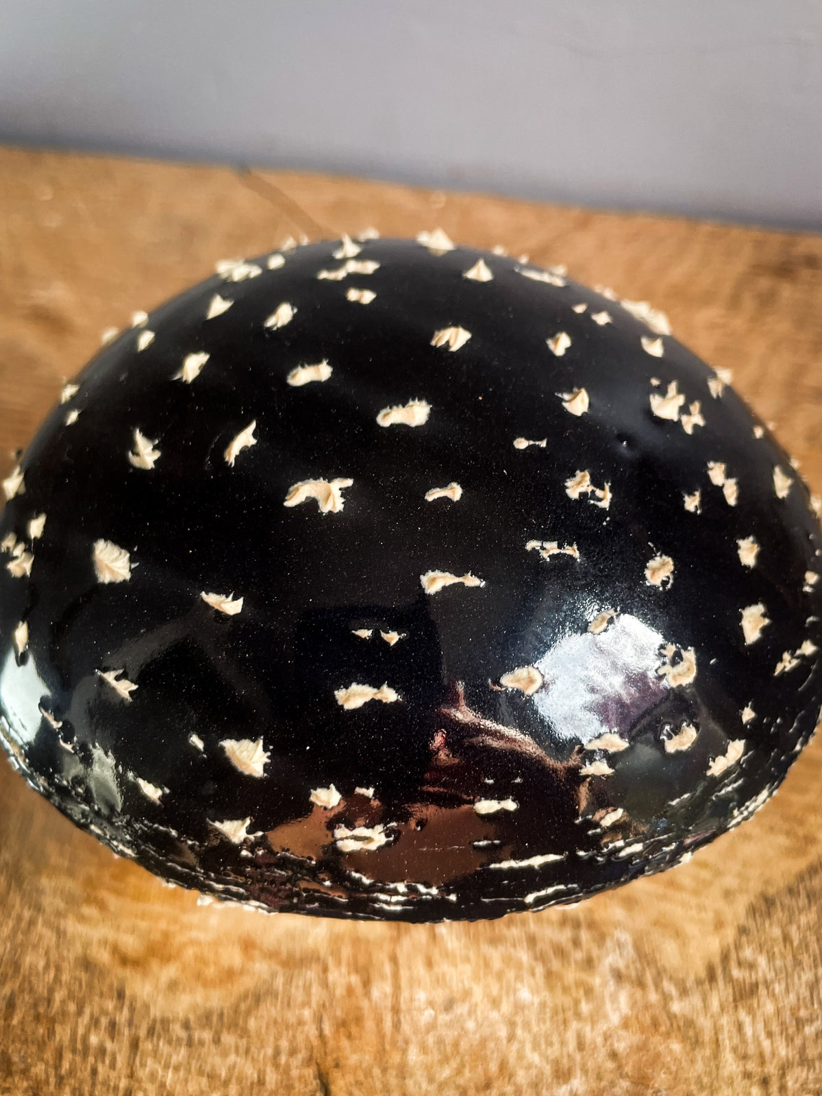 #2 Large BLACK amanita muscaria mushroom Spore Dispersal Incense Burner