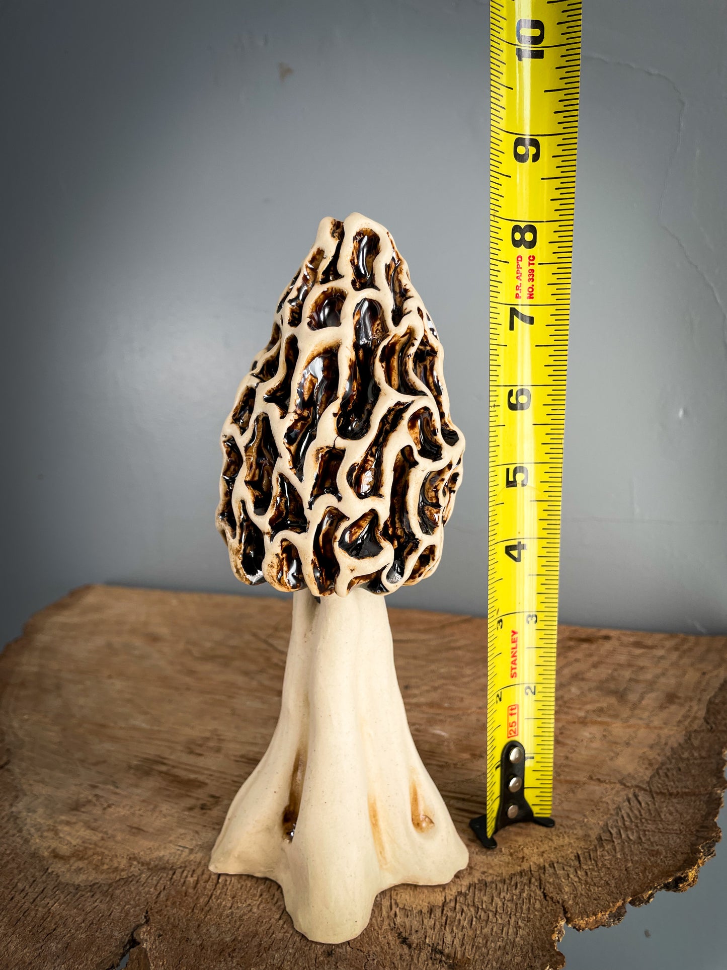 Large Morel mushroom Spore Dispersal Incense Burner