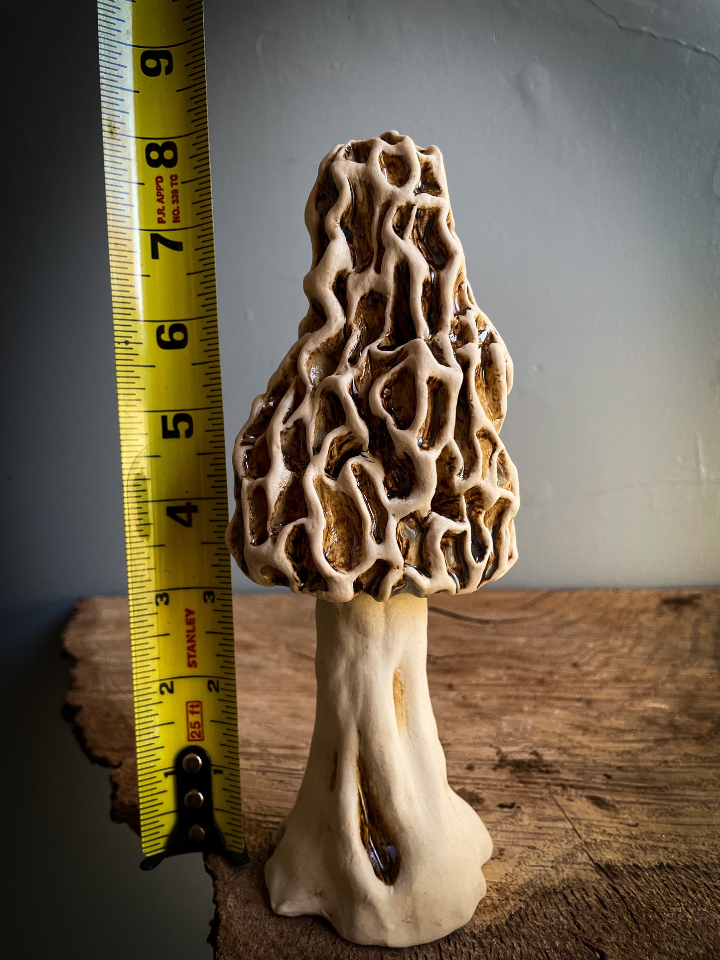 Medium Morel mushroom Spore Dispersal Incense Burner