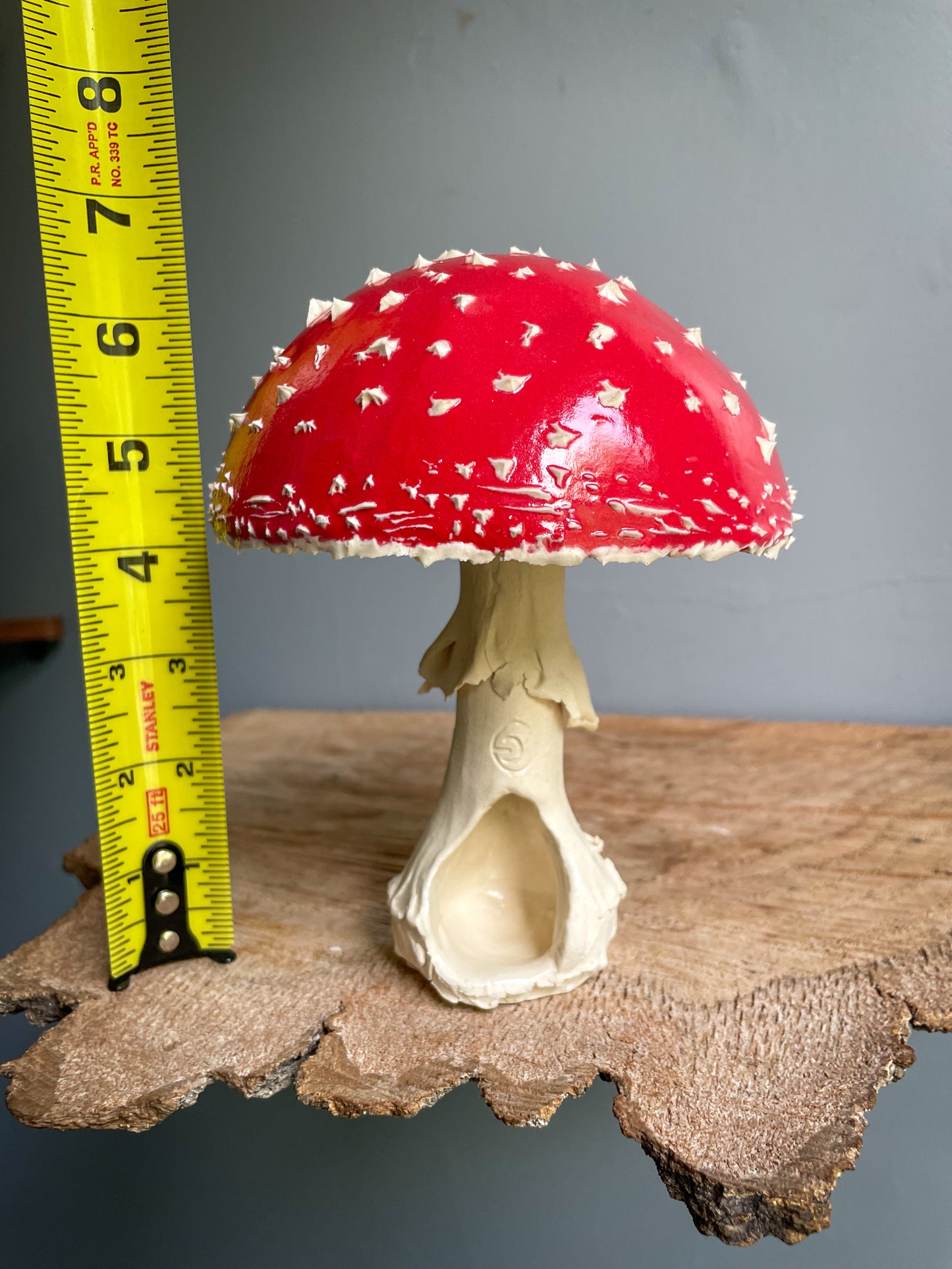 Large amanita muscaria mushroom Spore Dispersal Incense Burner #4