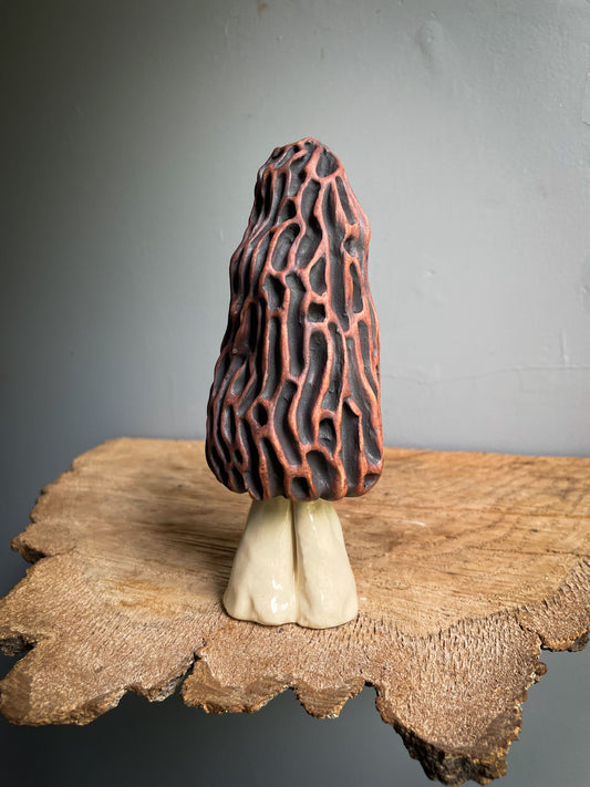 Large morel mushroom Spore dispersal incense burner #3