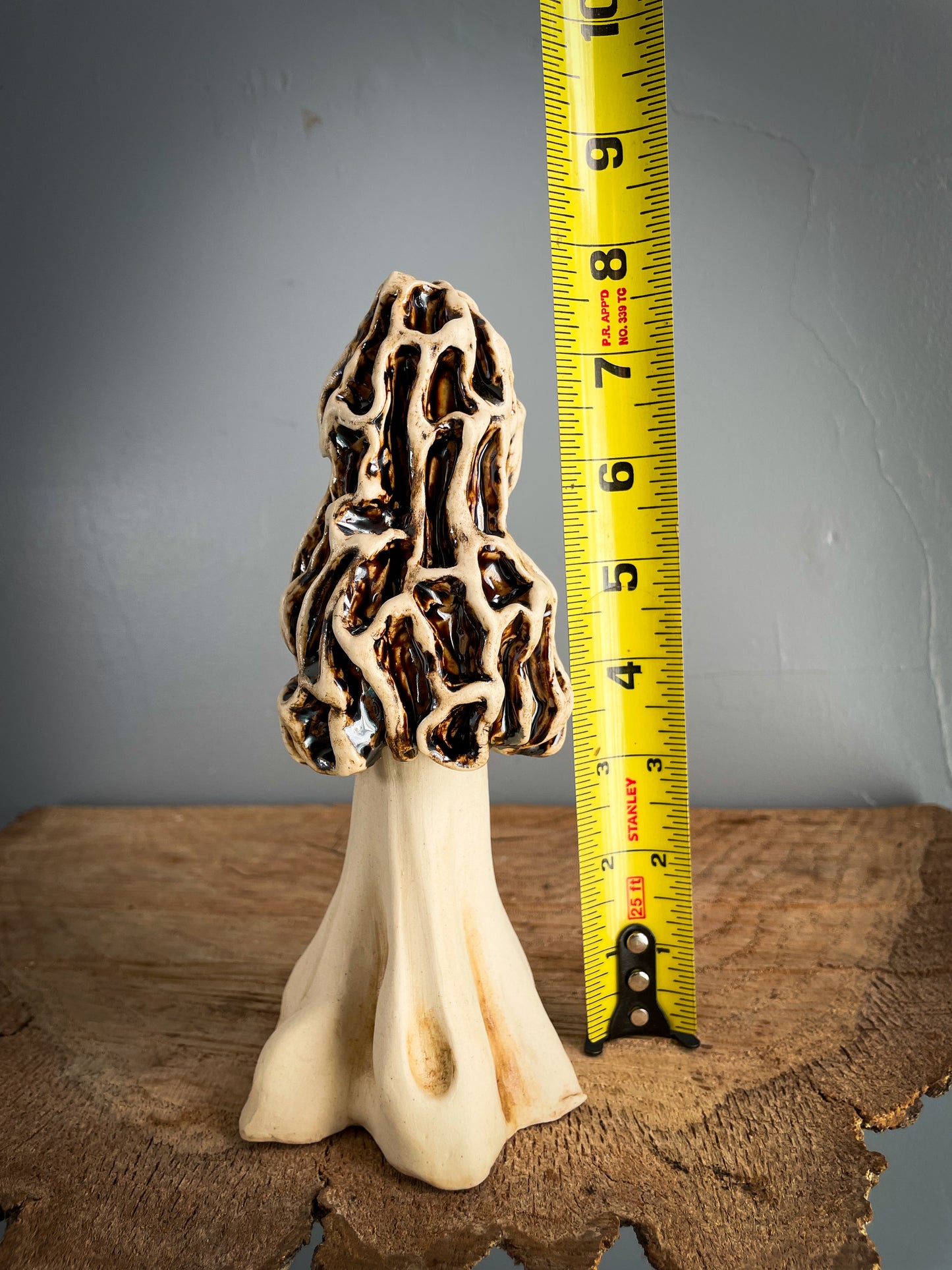 Large Morel mushroom Spore Dispersal Incense Burner