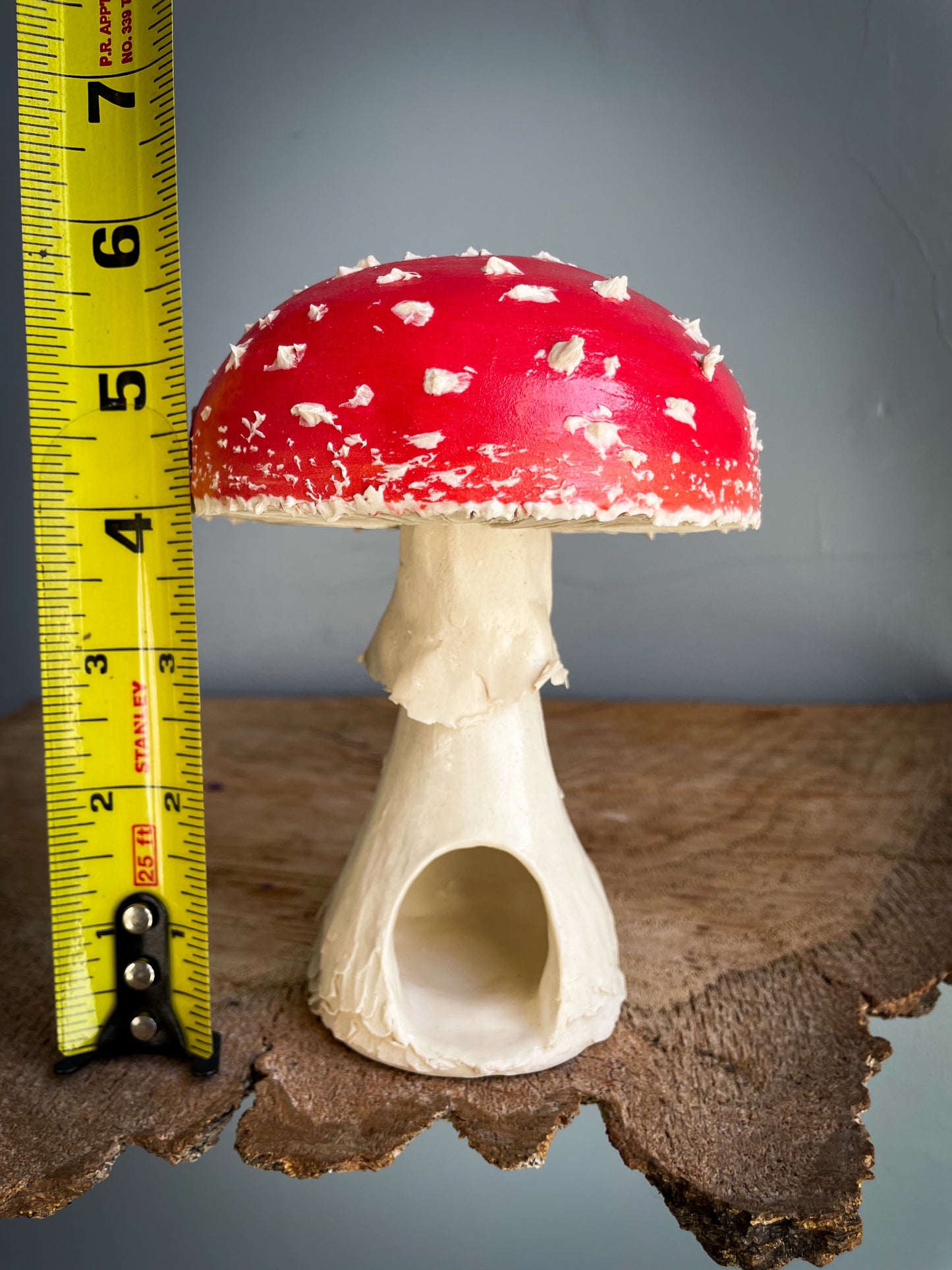 #8 Large amanita muscaria mushroom Spore Dispersal Incense Burner