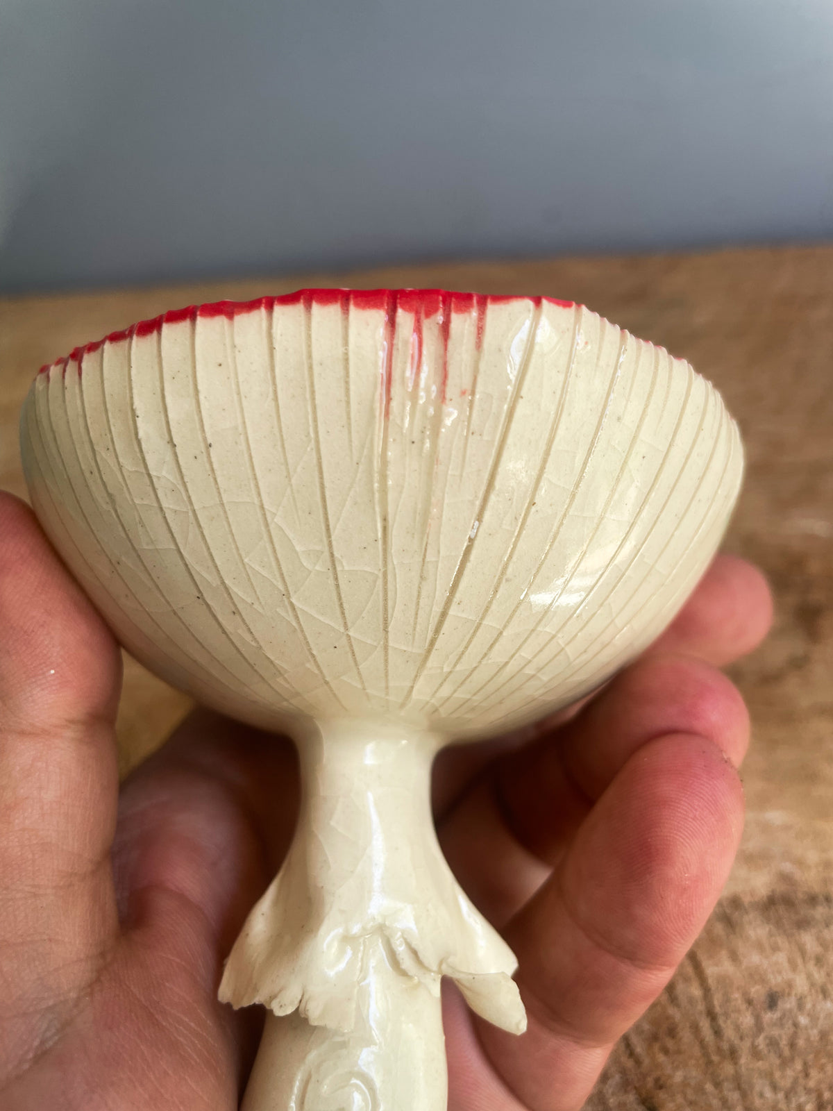 ✨ Second choice ✨Red Amanita trinket dish/goblet SMALL #6