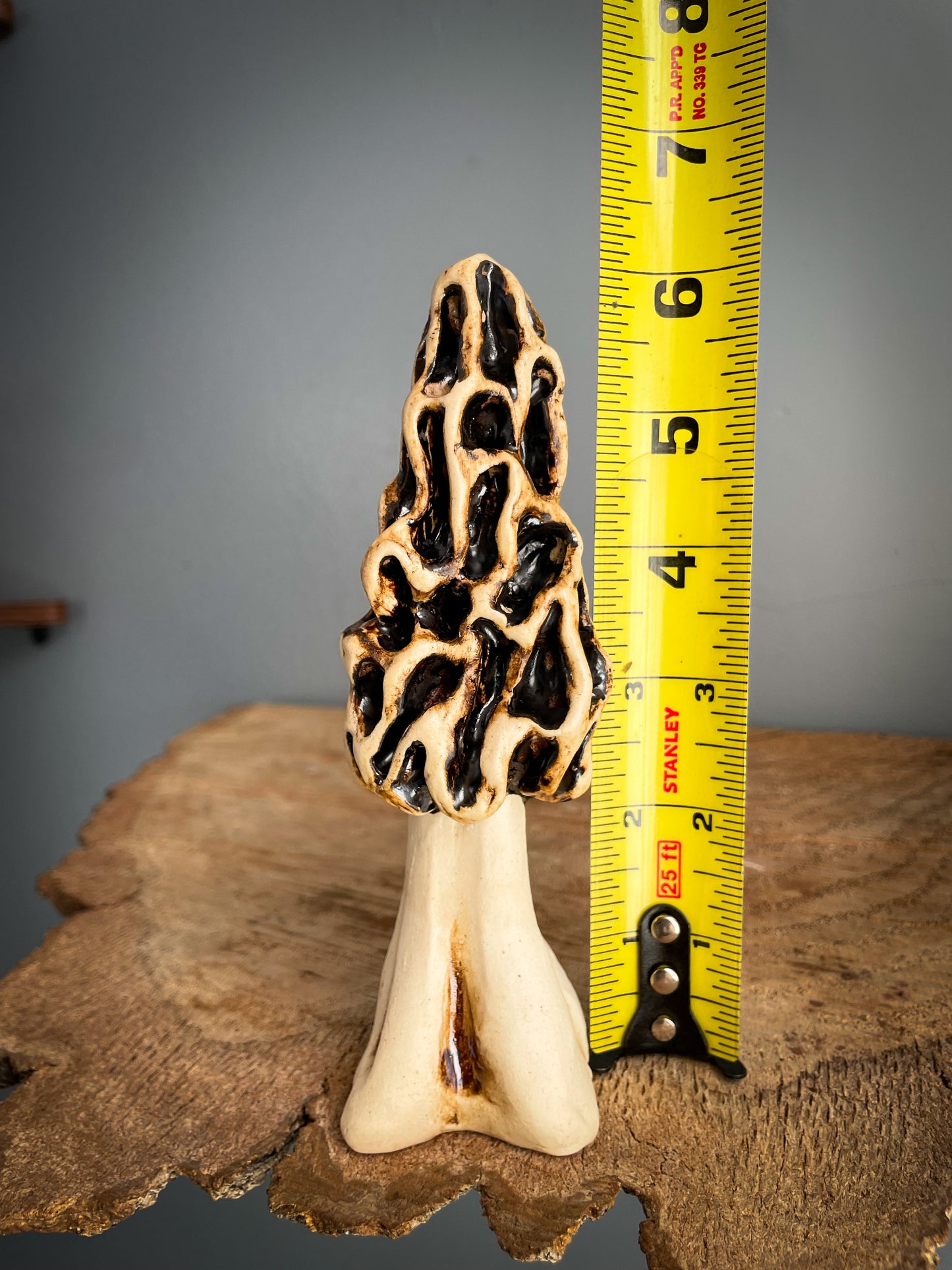 Small Morel mushroom Spore Dispersal Incense Burner