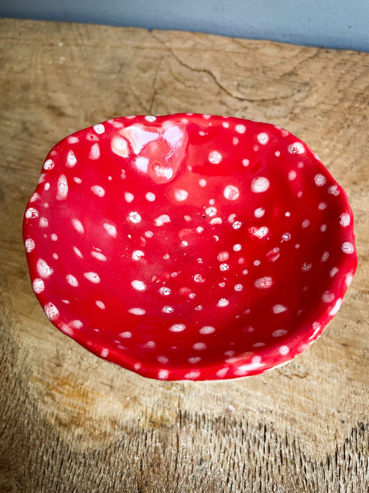 Amanita trinket dish/goblet MEDIUM