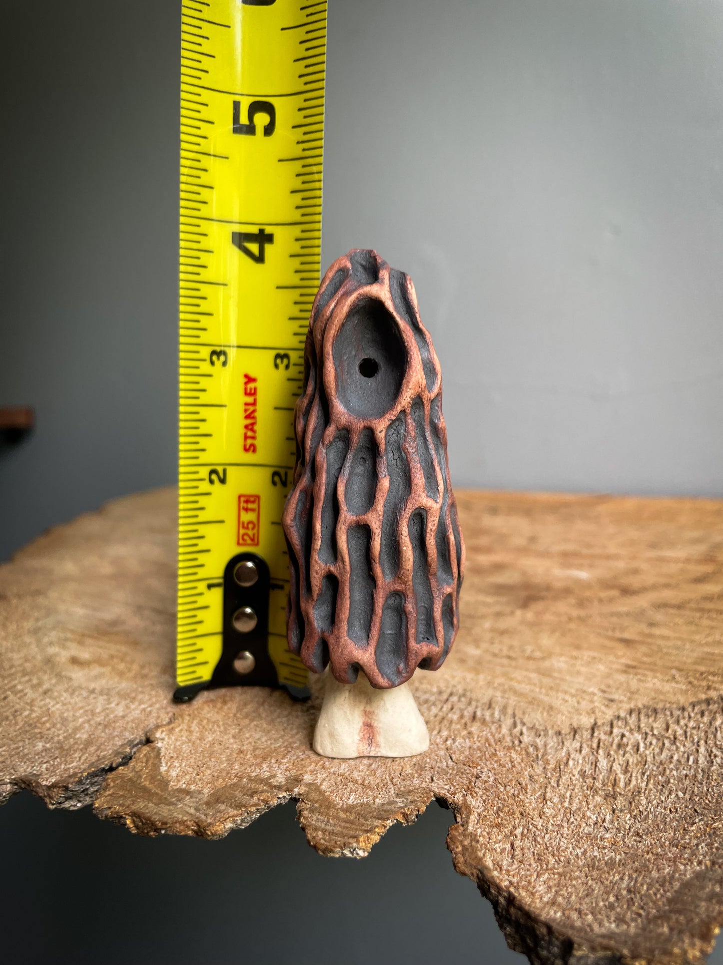 Small Morel mushroom pipe #5