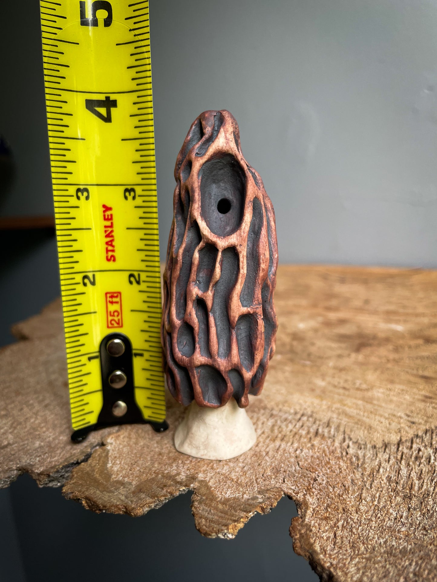 Small Morel mushroom pipe #2