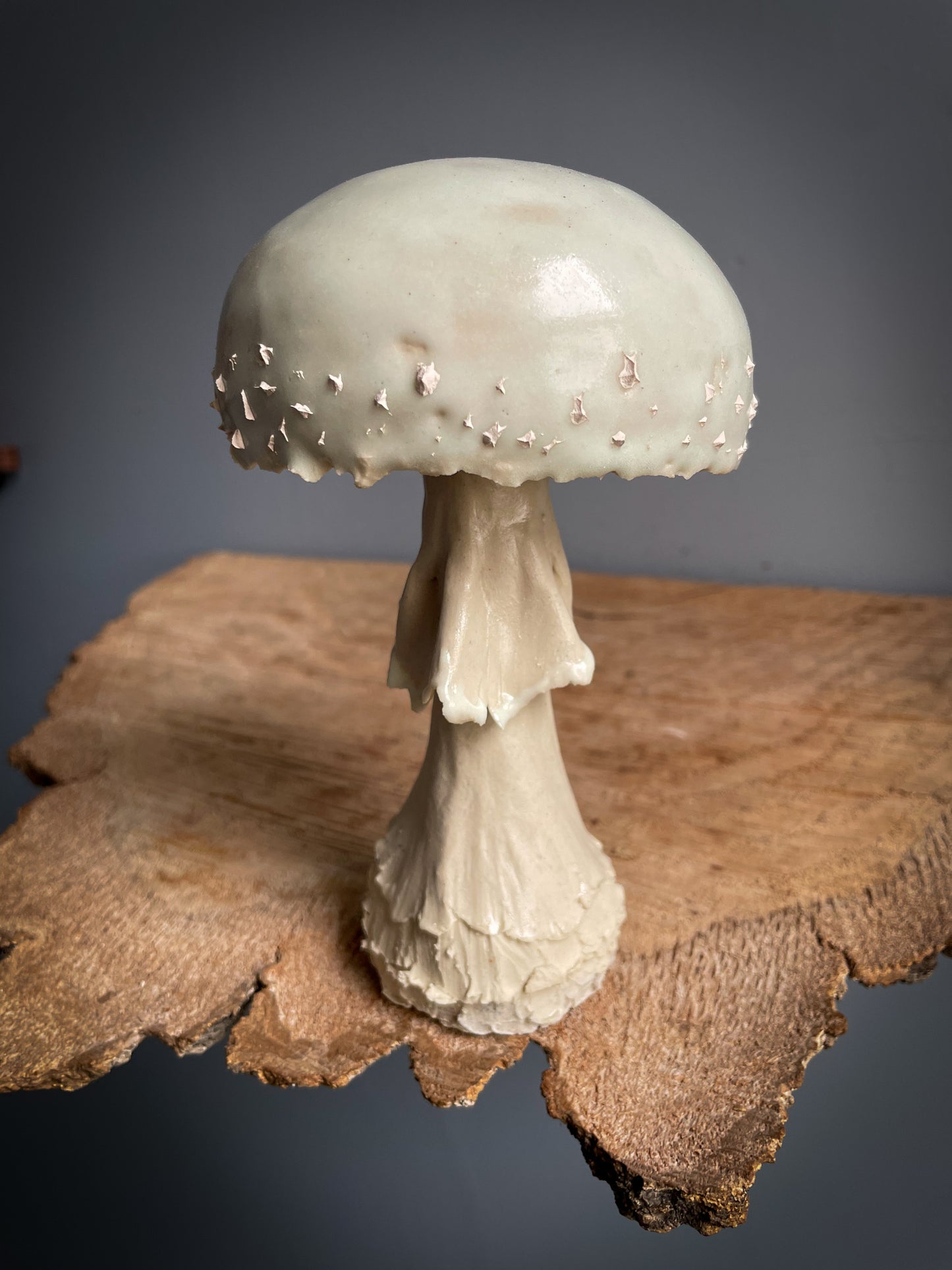 Large amanita bisporigera mushroom Spore Dispersal Incense Burner Glow in the dark !