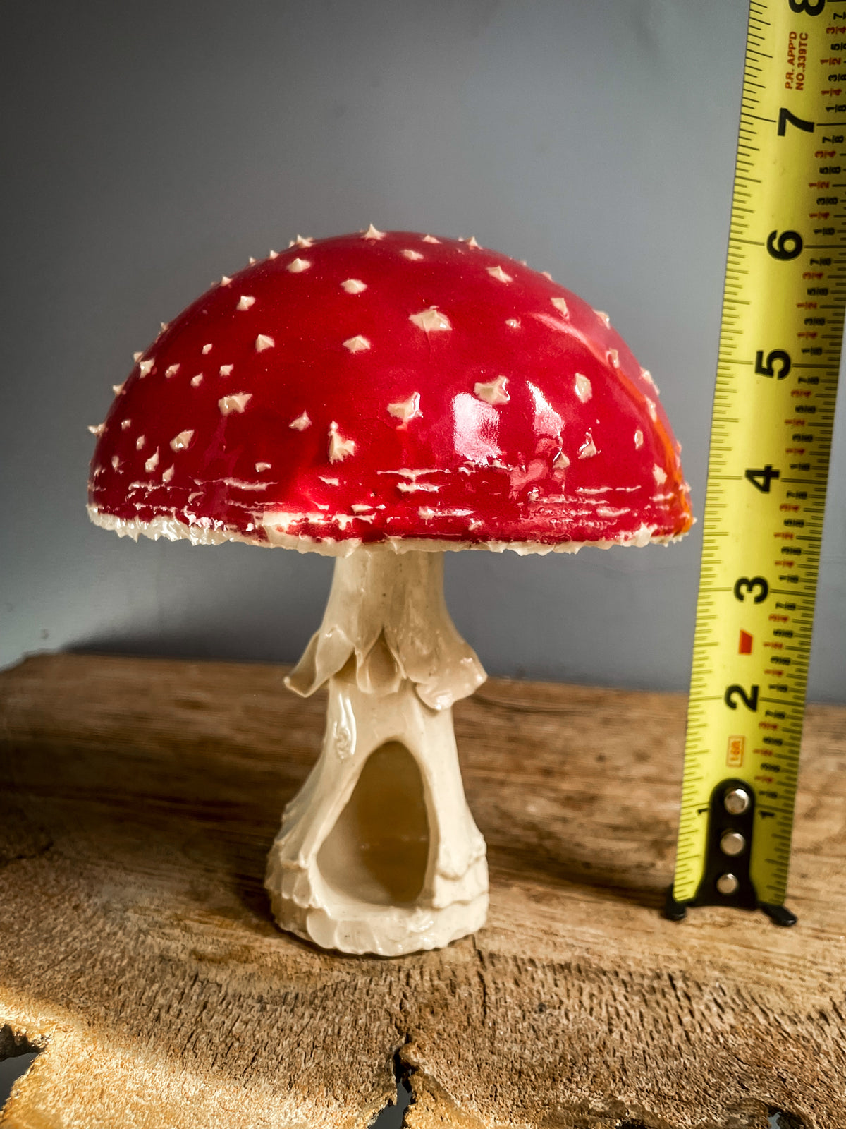 #3 large amanita muscaria mushroom Spore Dispersal Incense Burner