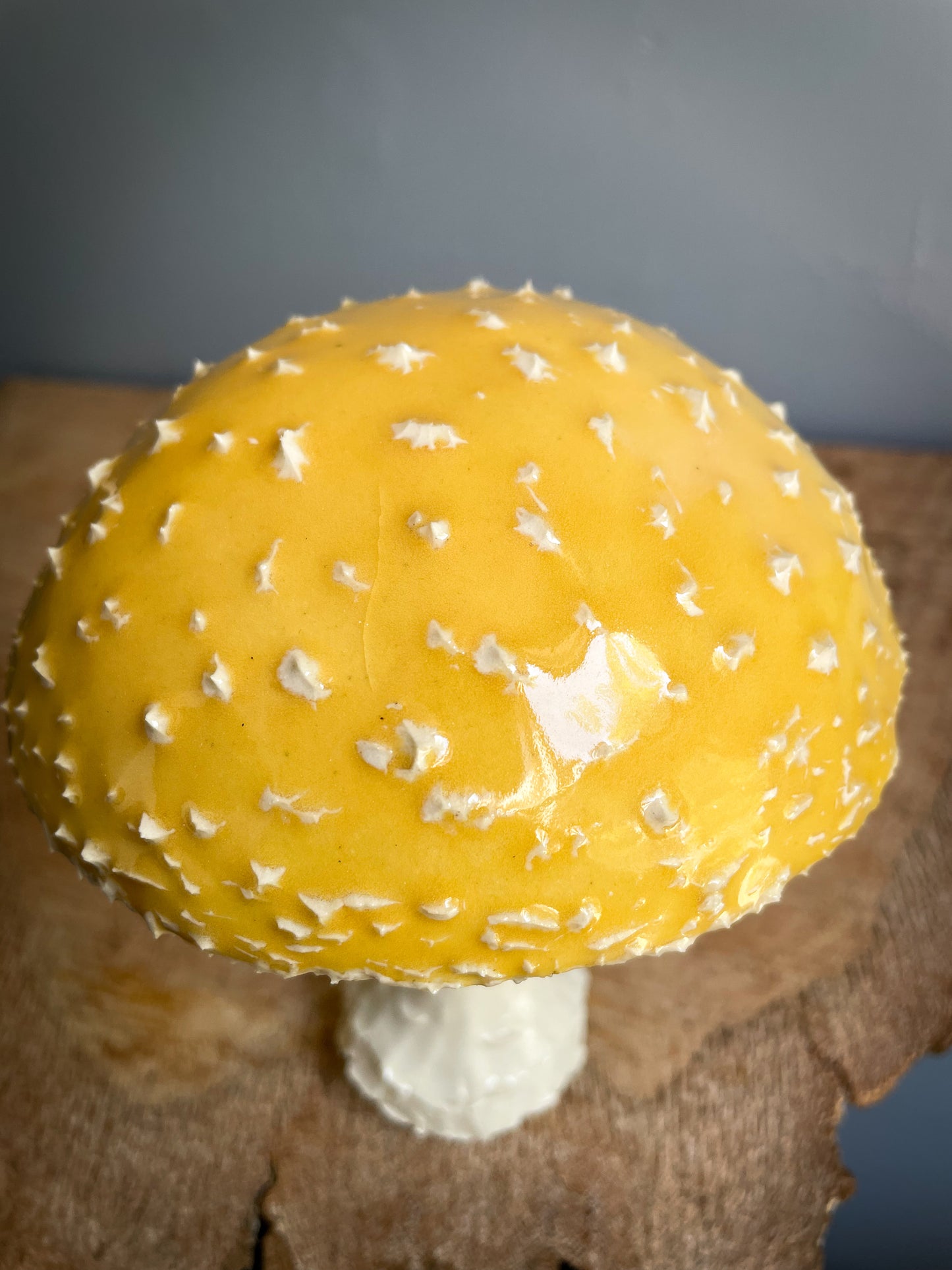 Large Yellow amanita mushroom Spore Dispersal Incense Burner