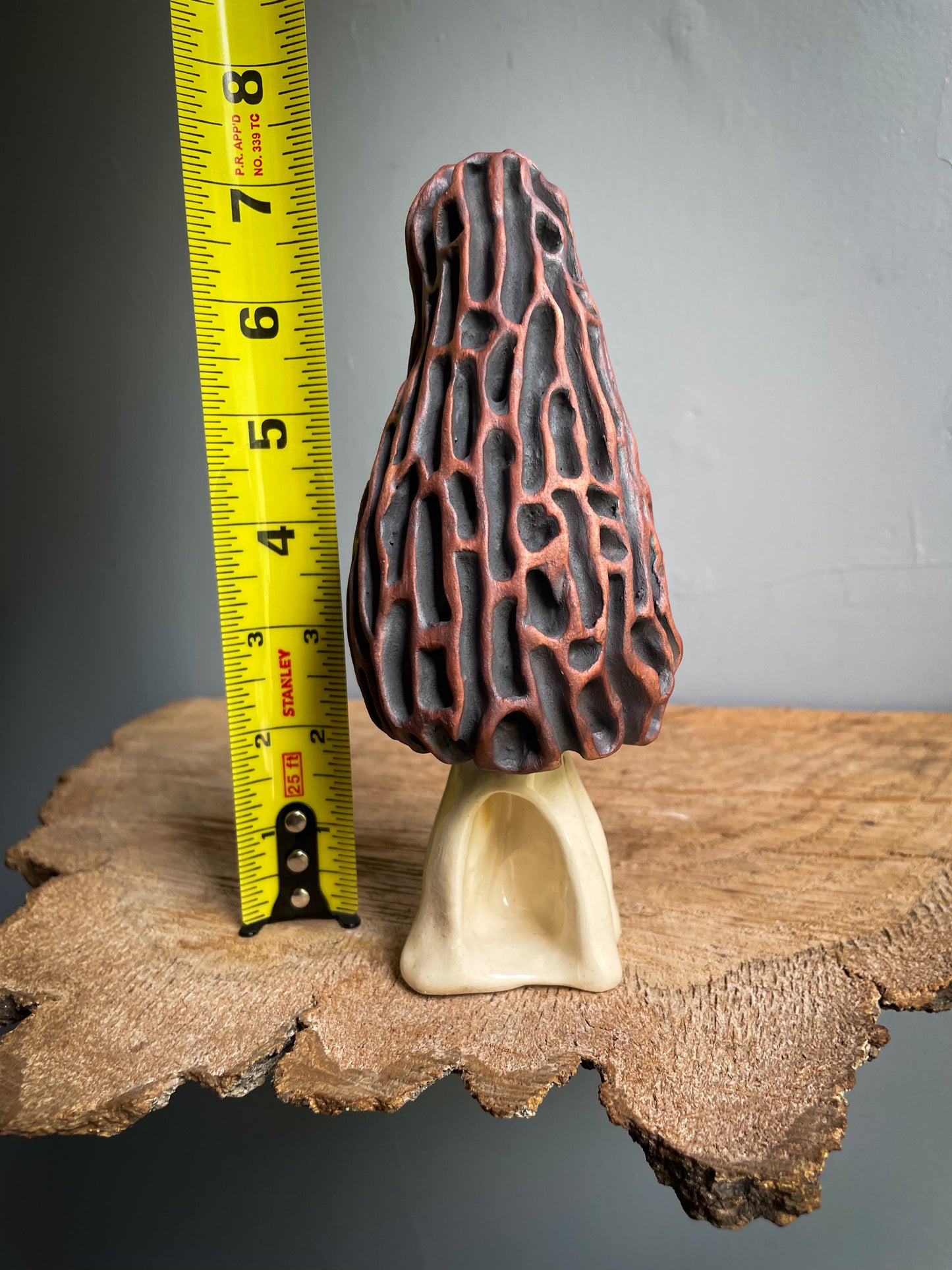 Large morel mushroom Spore dispersal incense burner #1