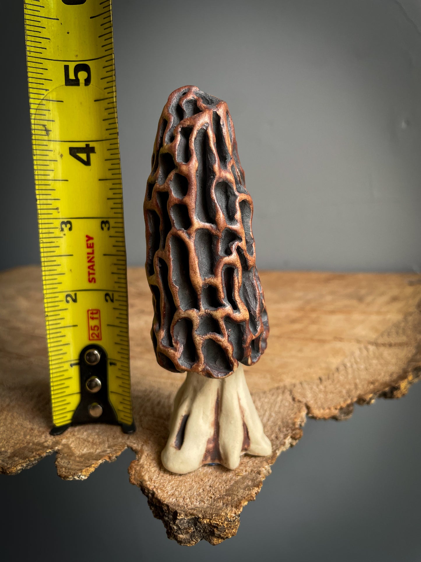 Small Morel mushroom pipe. #2