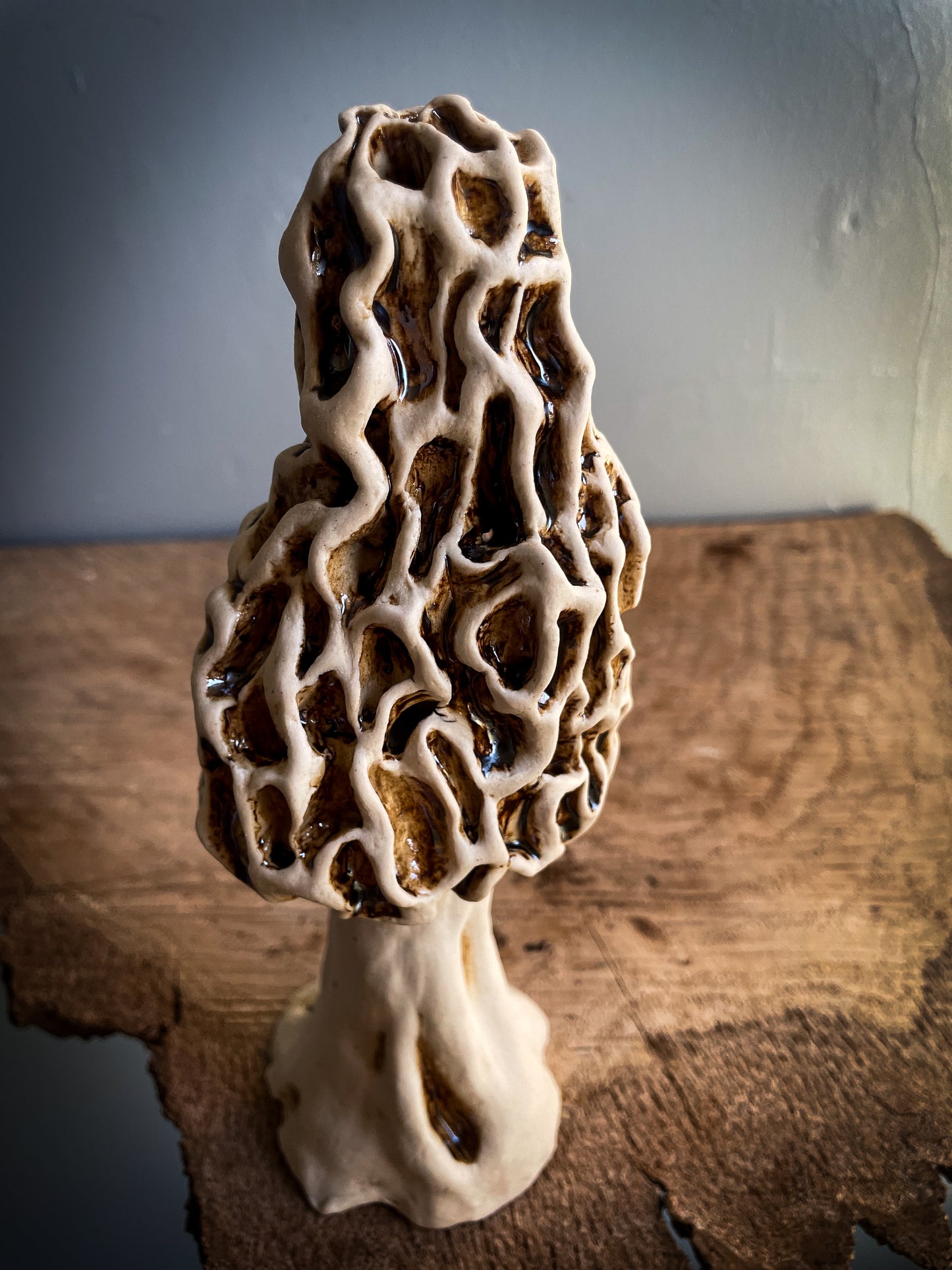 Medium Morel mushroom Spore Dispersal Incense Burner