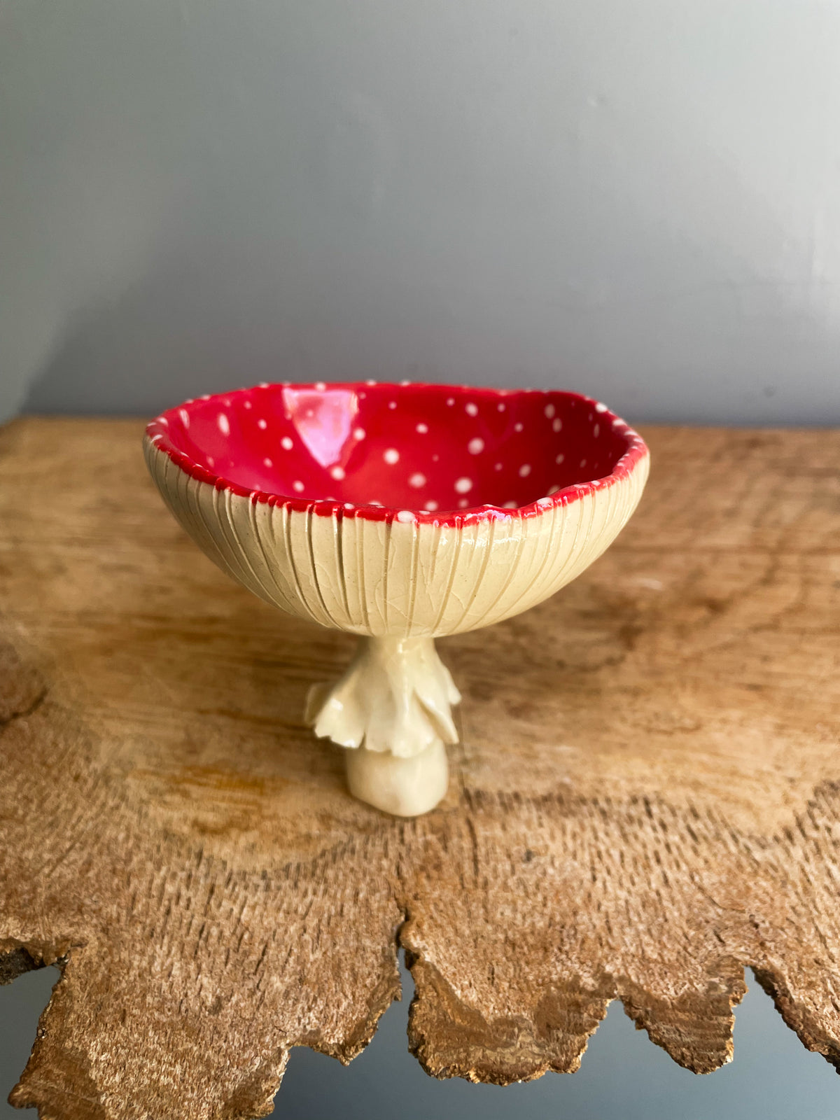 ✨ Second choice ✨Red Amanita trinket dish/goblet SMALL #6